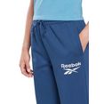 reebok sportbroek reebok identity logo fleece joggers blauw
