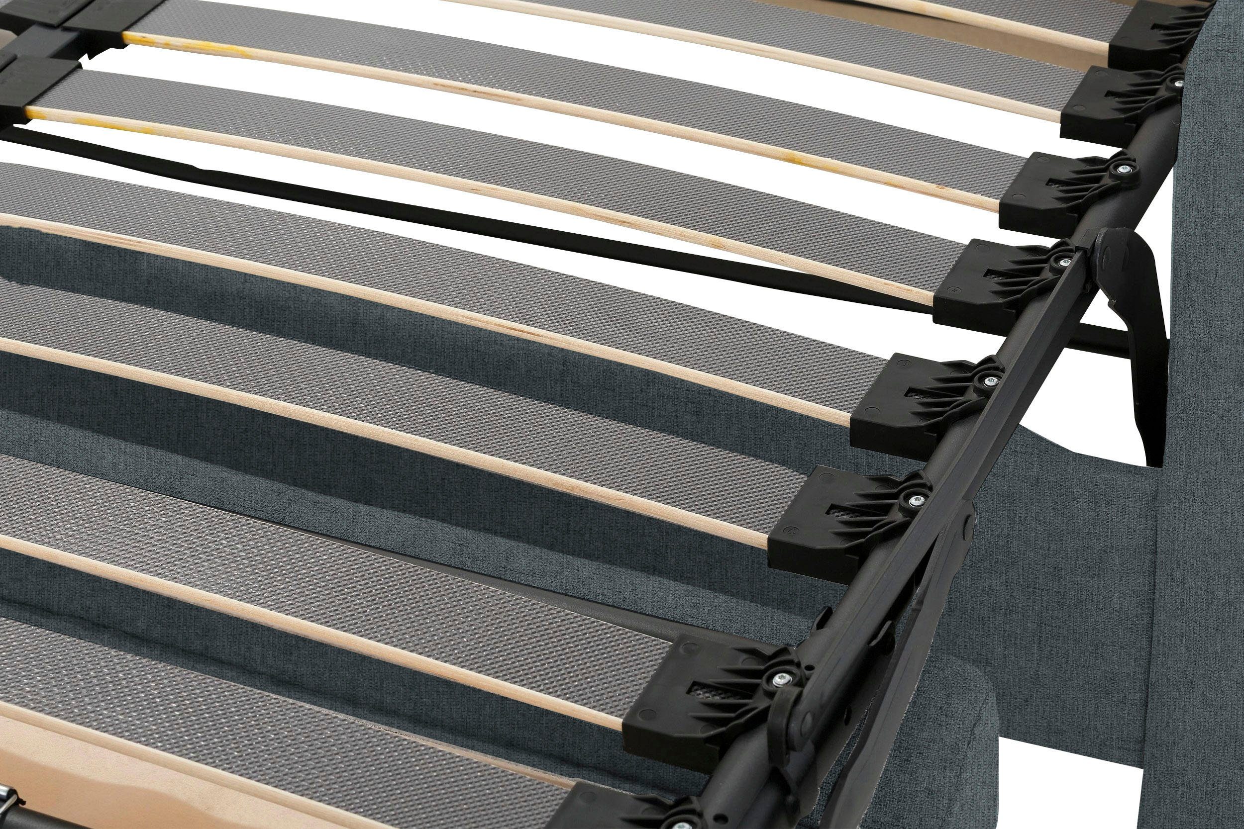 Home affaire Slaapbank Roma matras hoogte 14 cm Bedfunctie, met vering, lattenbodem, matras