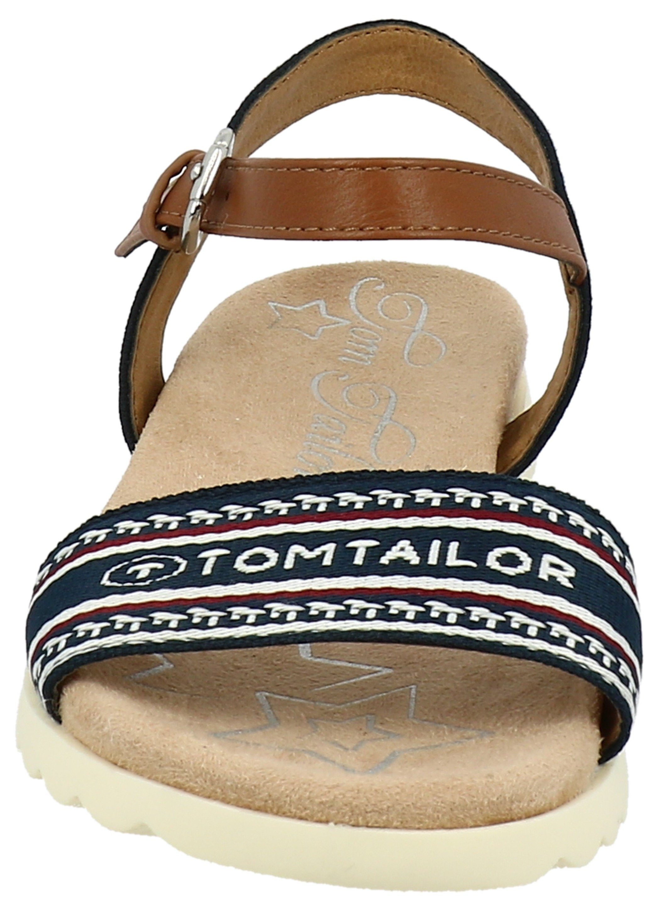 Tom Tailor Sandalen , zomerschoen, sandaal, sleehak, met verstelbare gesp