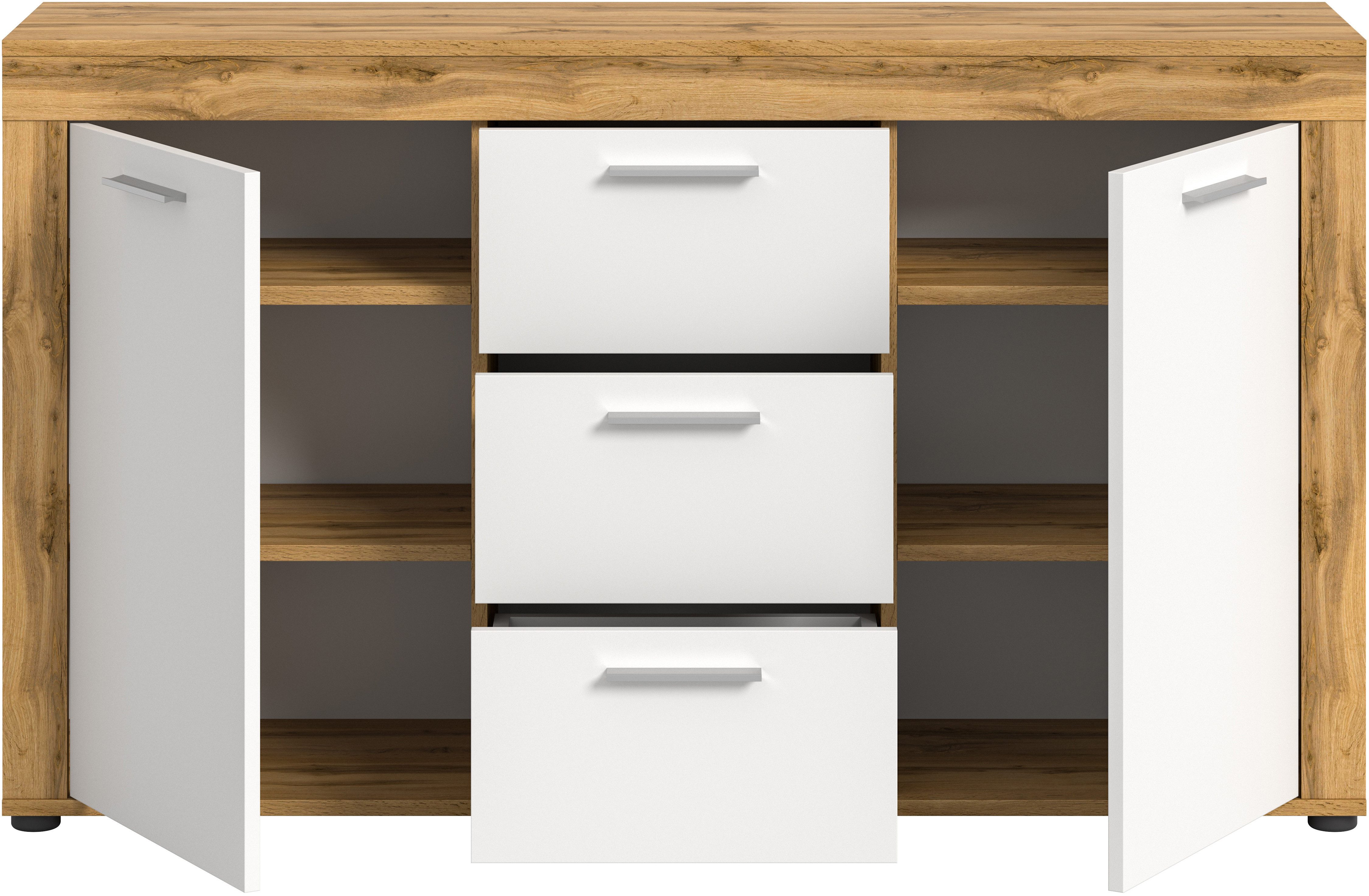 INOSIGN Dressoir Aosta, breedte 125 cm, in verschillende kleuruitvoeringen