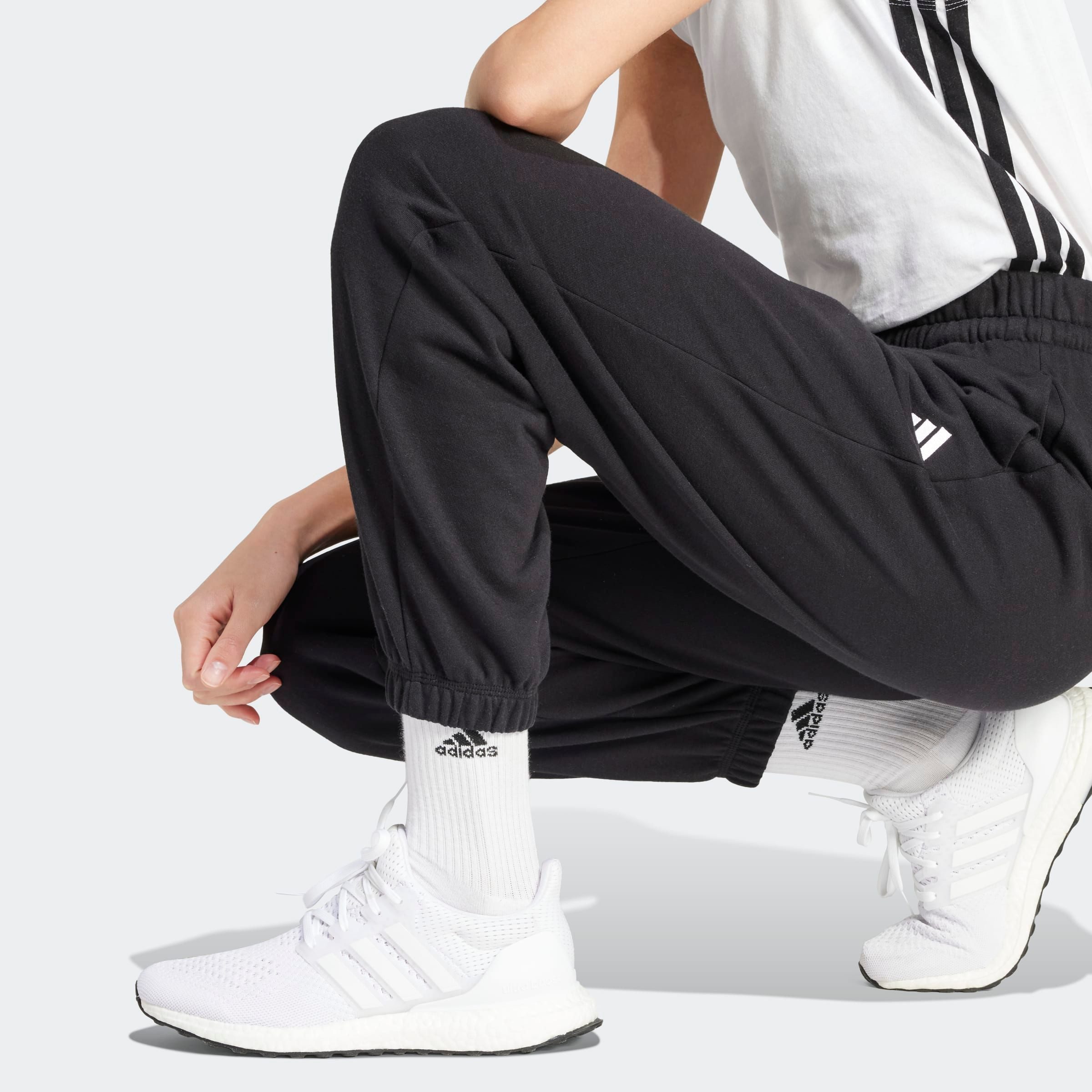 adidas Sportswear Sportbroek W SL FT CF PT Joggingbroek van zacht French Terry materiaal (1-delig)