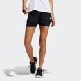 adidas performance short pacer 3-strepen woven two-in-one zwart