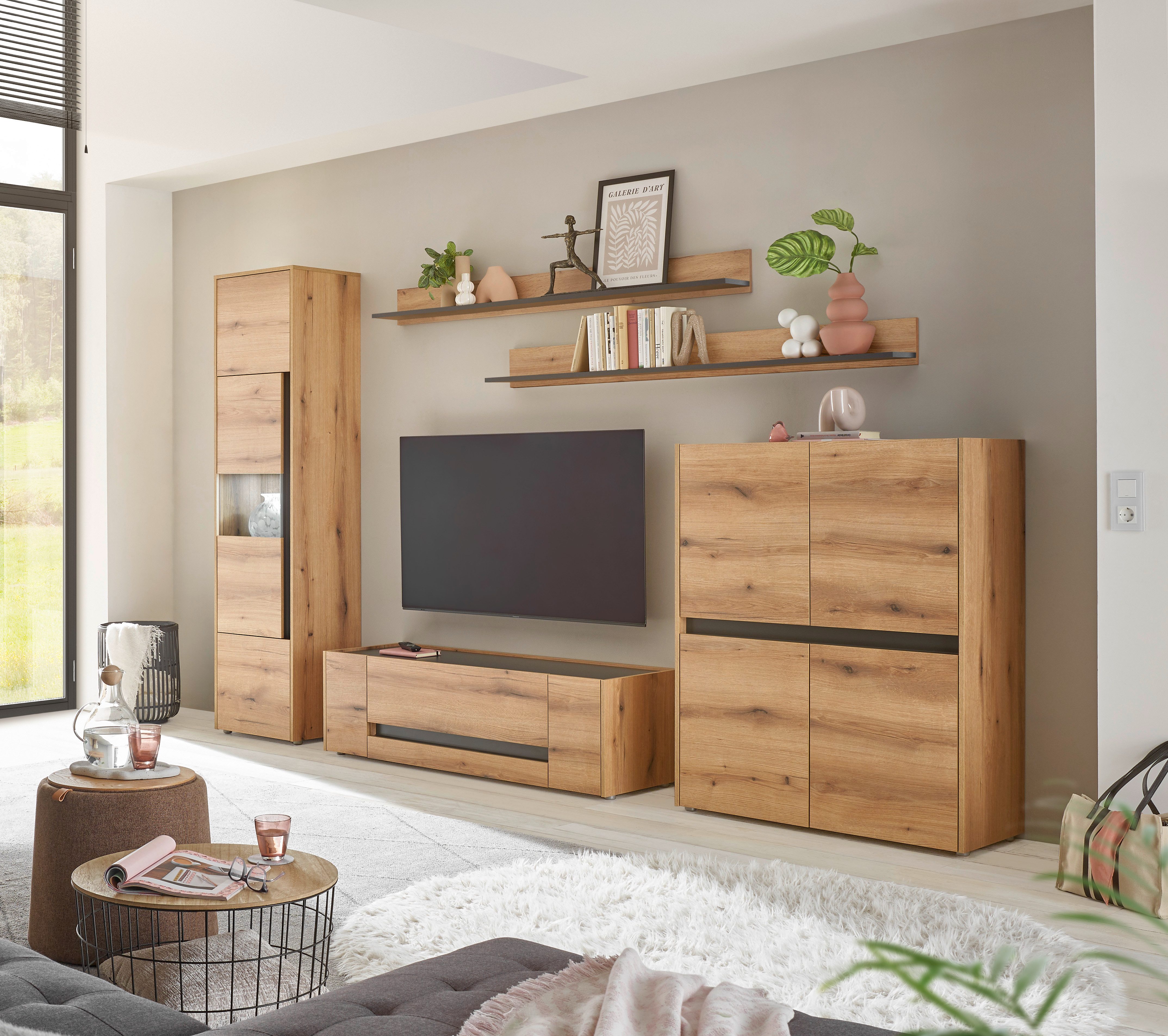 INOSIGN Wandmeubel City/Giron Breedte ca. 350 cm (set, 5-delig)