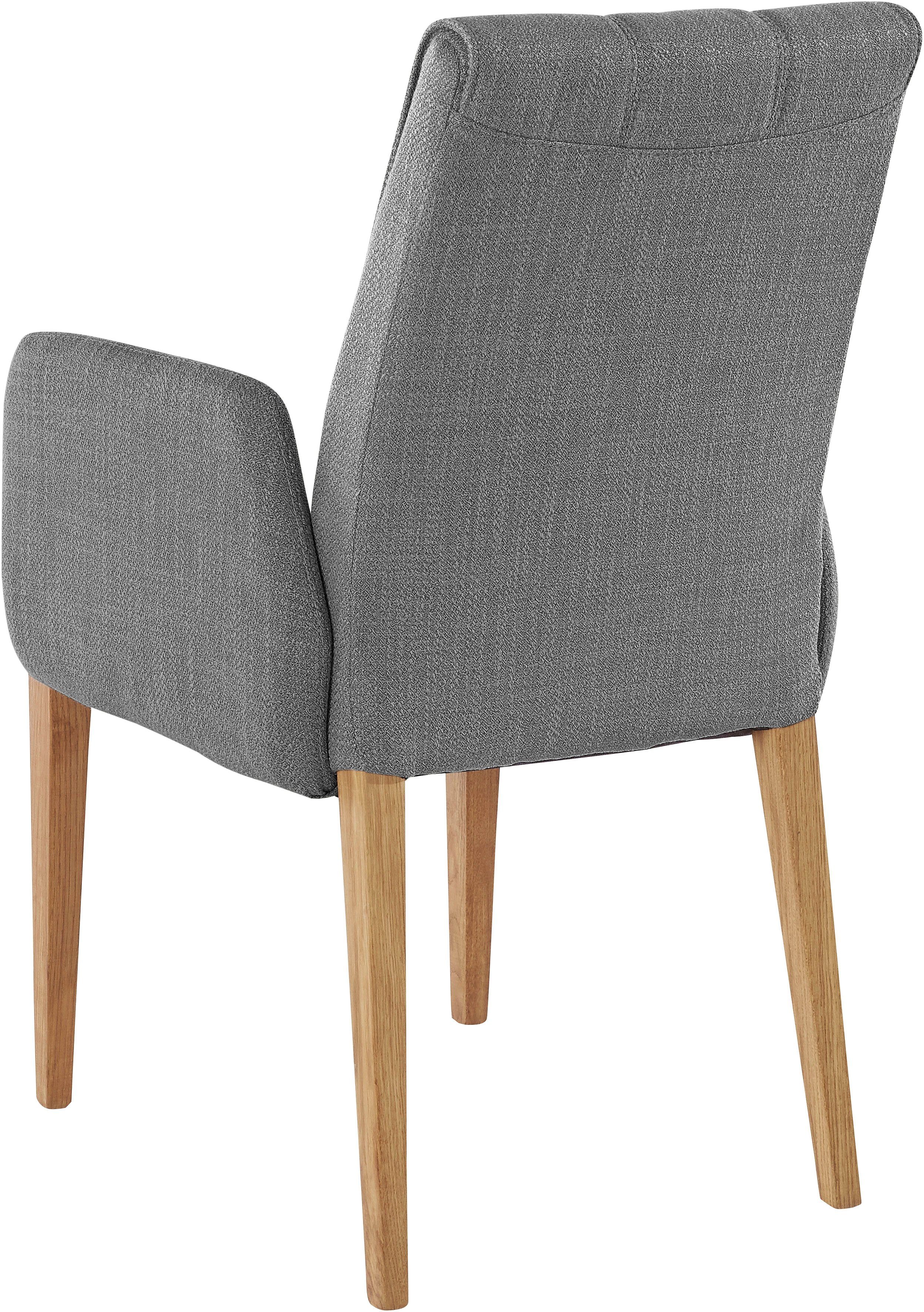 INOSIGN Stoel met armleuningen (per stuk) rugleuning met stiksels