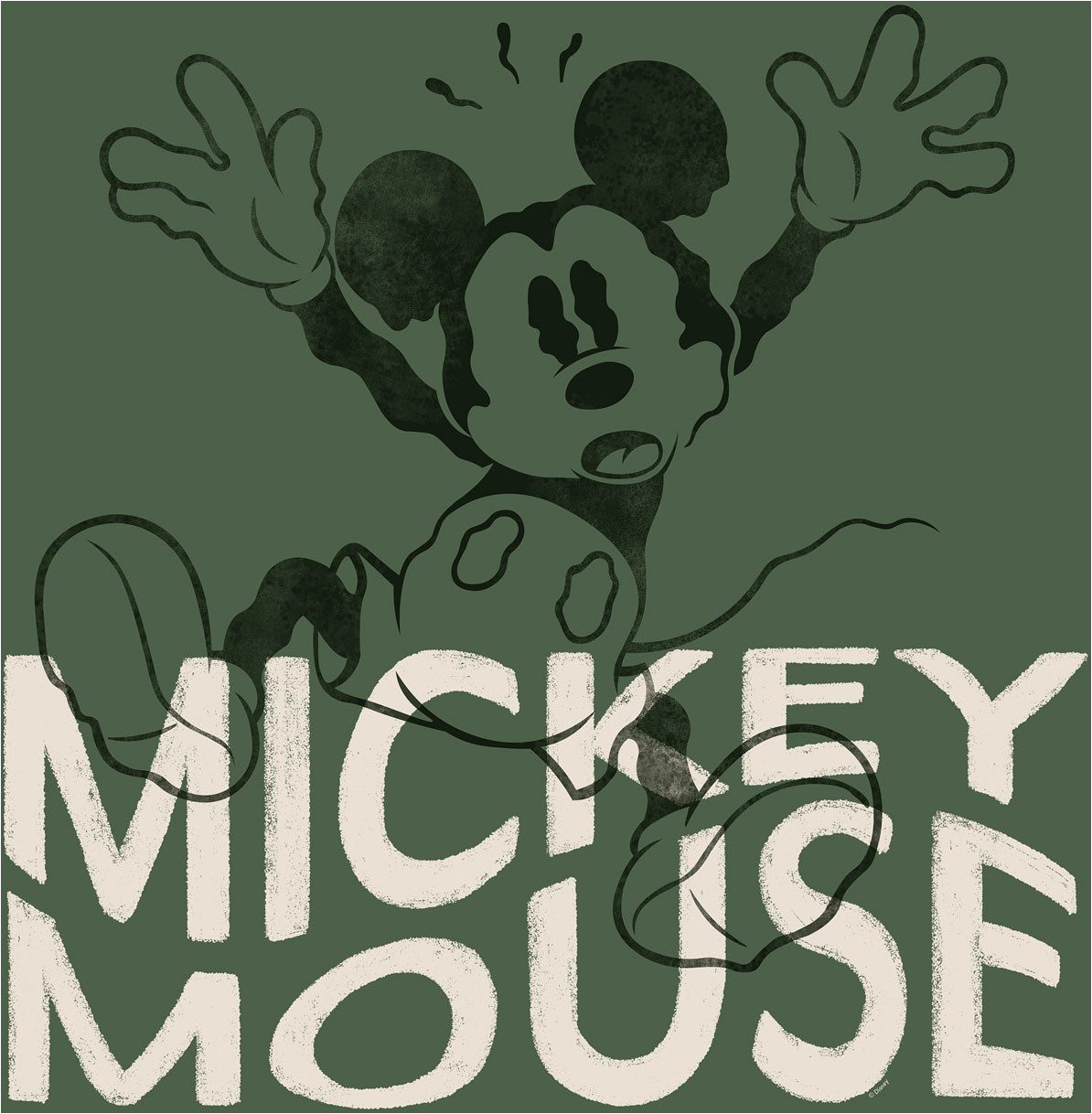 Komar Artprint op linnen Disney Mickey Mouse Wavy 400 x 260 cm (breedte x hoogte) - behang, vlies, woonkamer, slaapkamer (1 stuk)