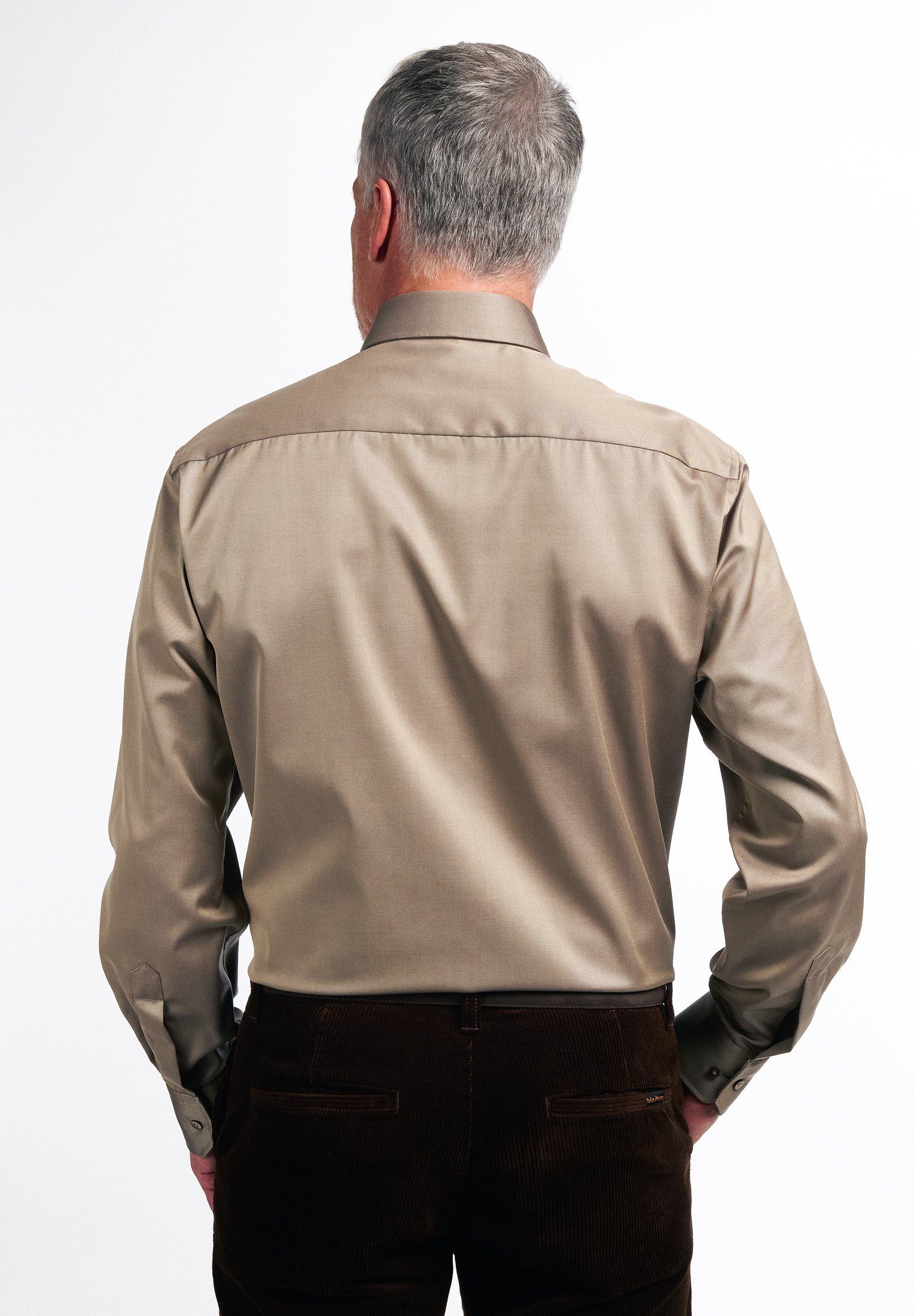 Eterna Overhemd met lange mouwen Comfort fit NON IRON (strijkvrij)
