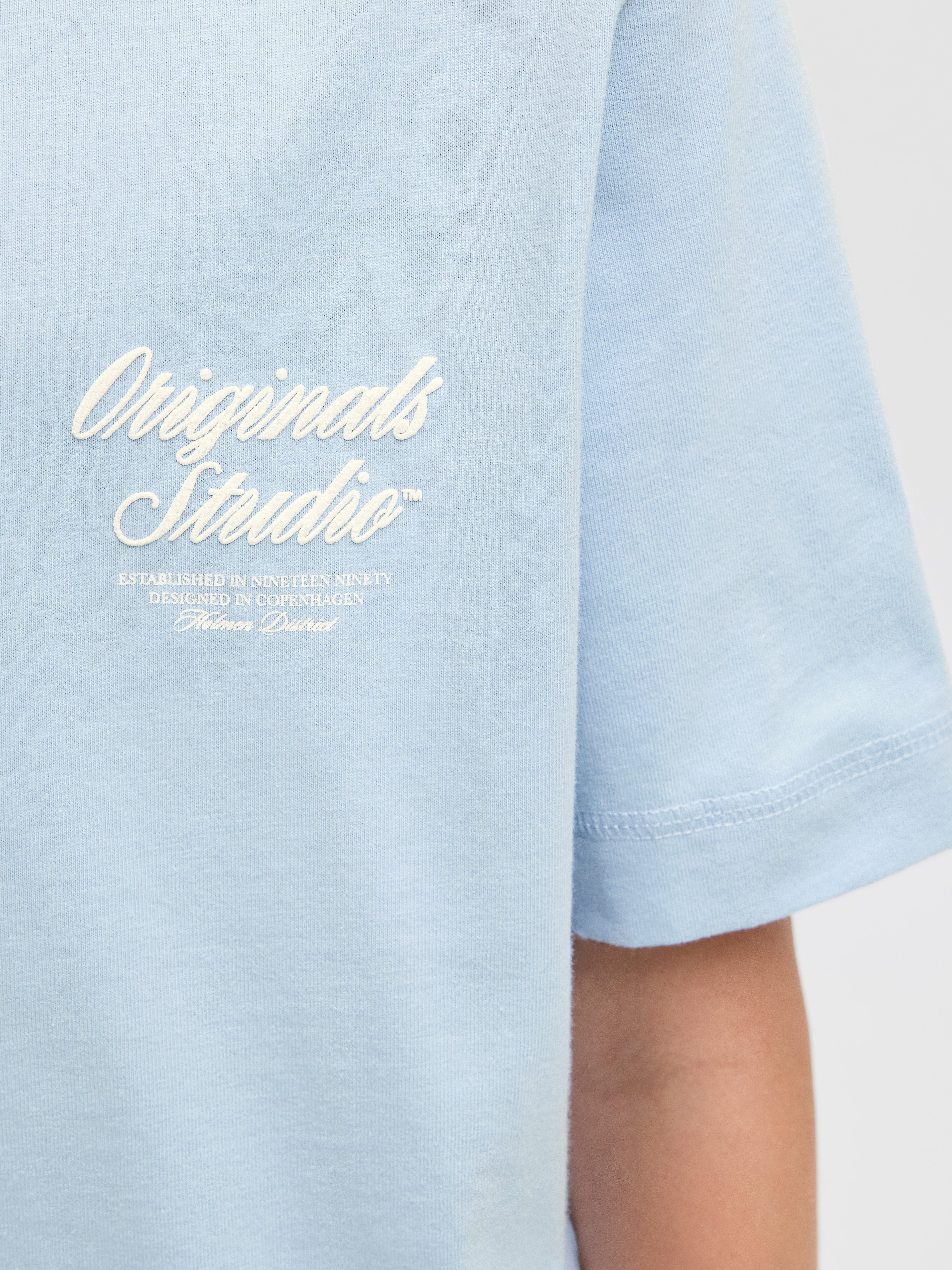 Jack & Jones Junior T-shirt JORNORREBRO TYPO TEE SS CREW NECK SN JNR