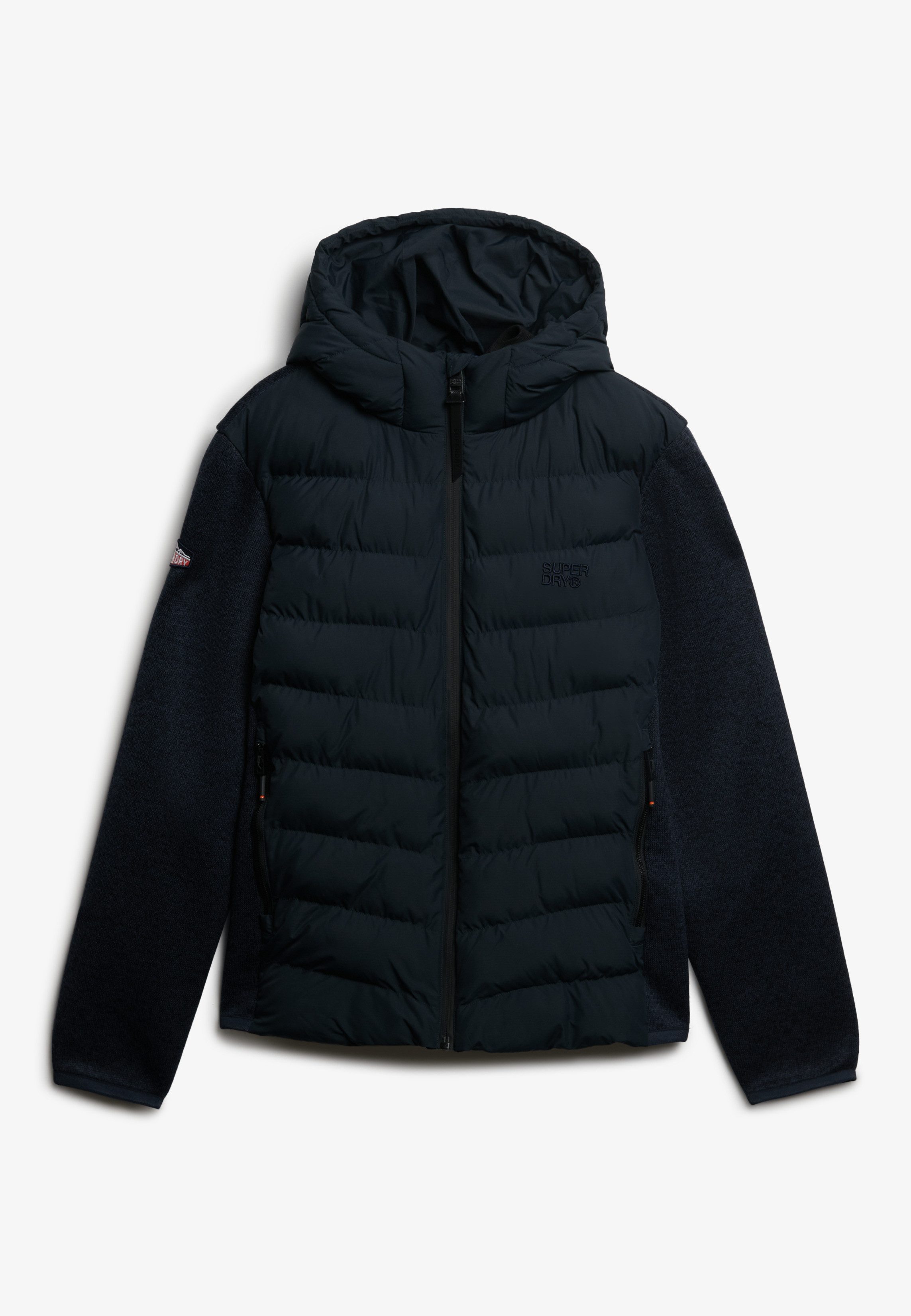Superdry Gewatteerde jas HOODED STORM KNIT HYBRID JKT