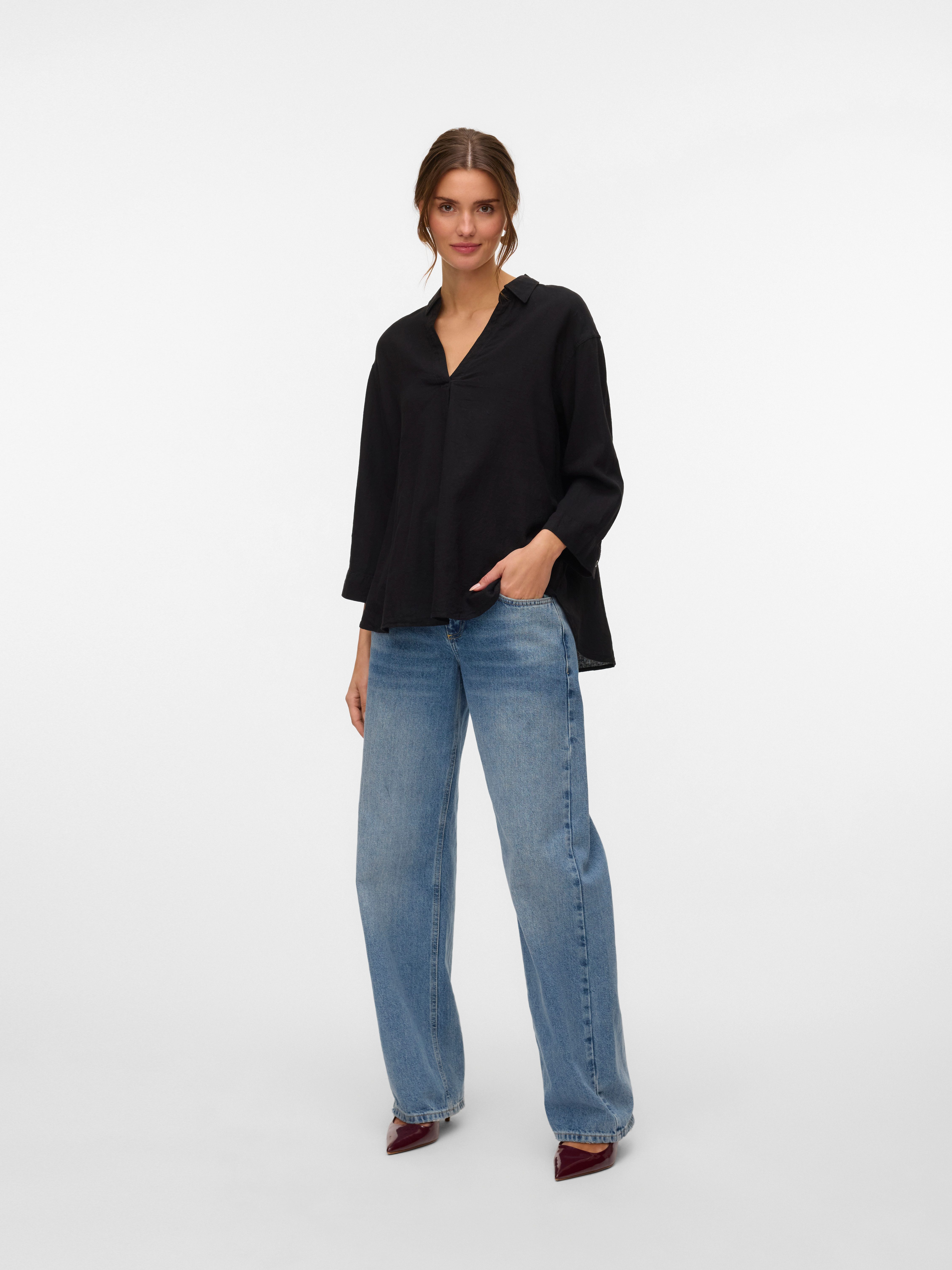 Vero Moda Shirtblouse VMLINN 3/4 TOP WVN GA NOOS