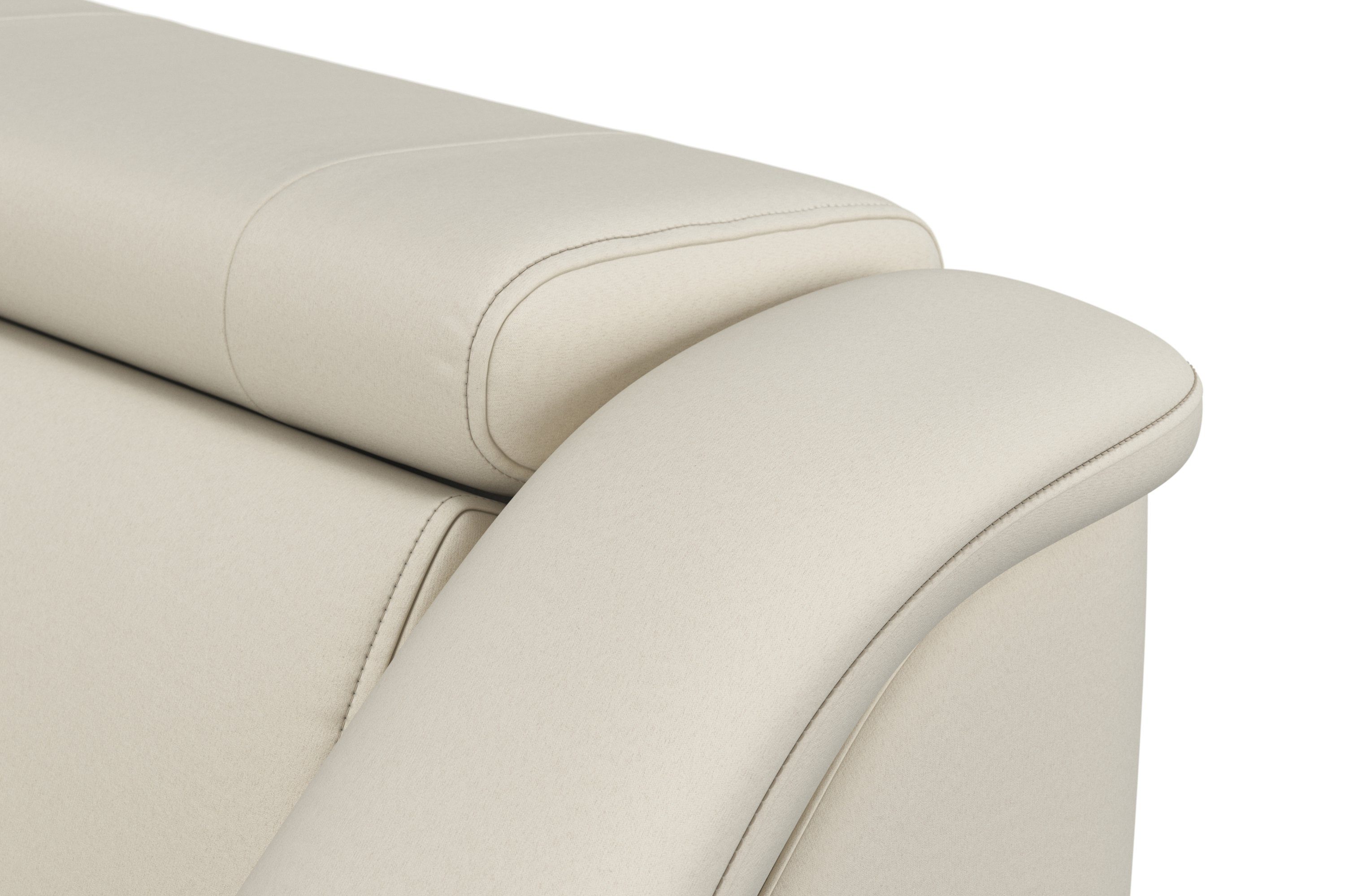 sit&more Hoekbank Freetown L-vorm met verstelbare hoofdsteun en comfortabele binnenvering