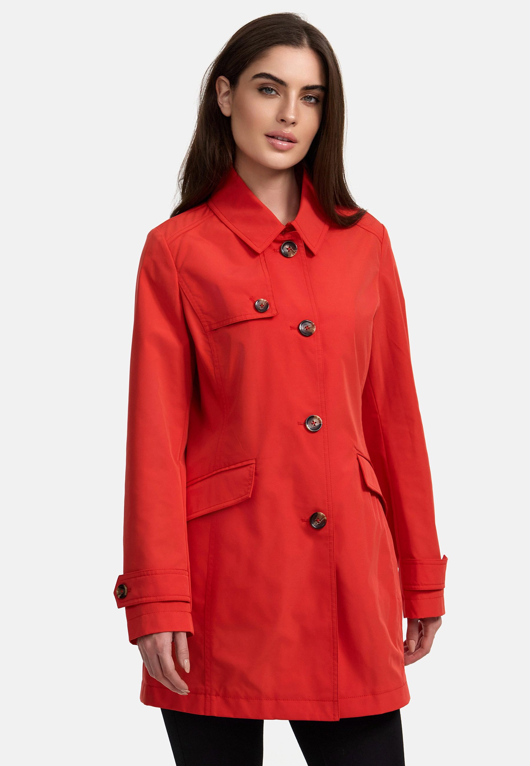 OTTO MANISA Trenchcoat met dubbel verwerkt schouderstuk dames parka's maat 44 rood