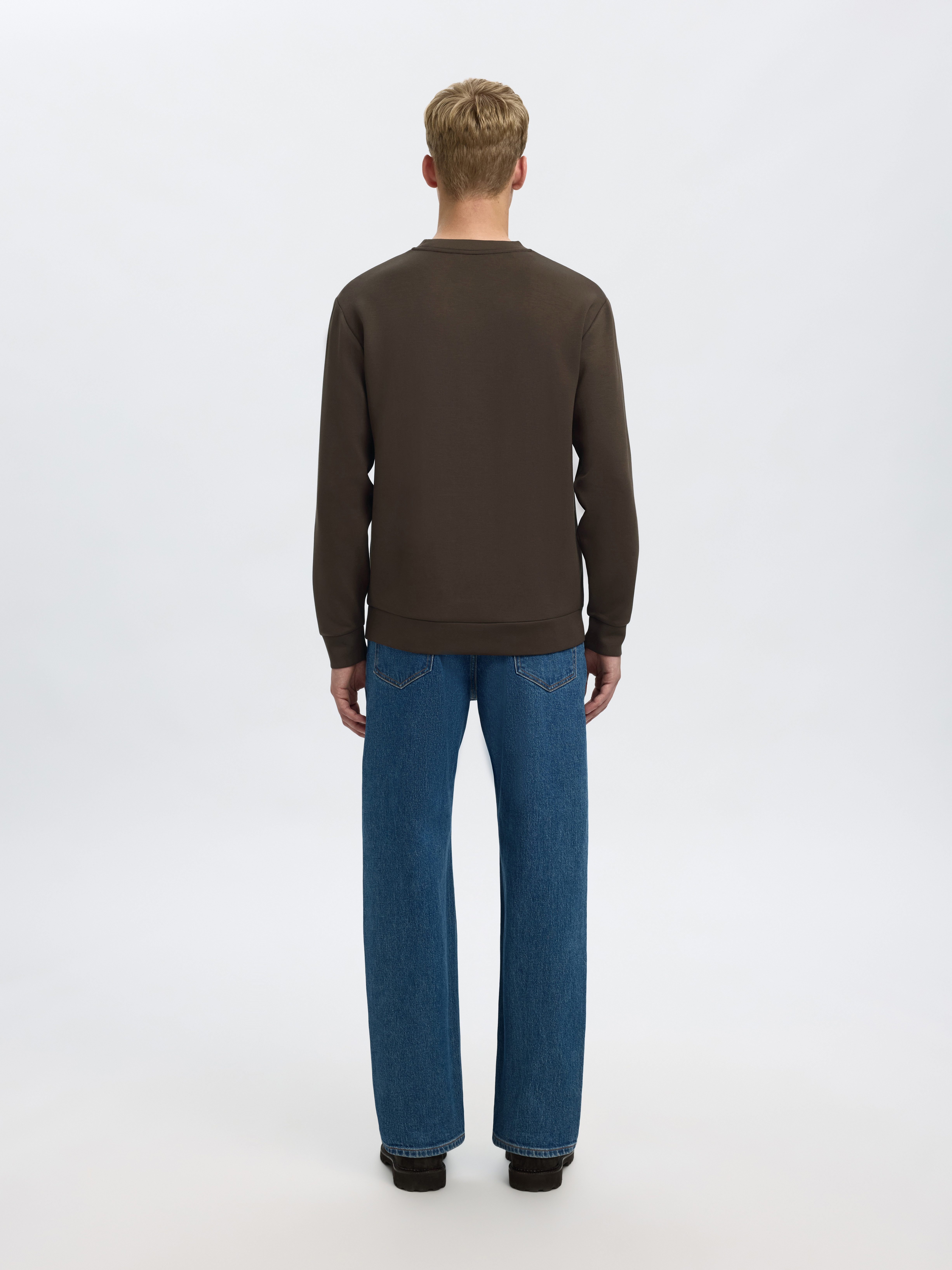 SELECTED HOMME Sweatshirt SLHEMANUEL SOFT CREW NECK SWEAT NOOS