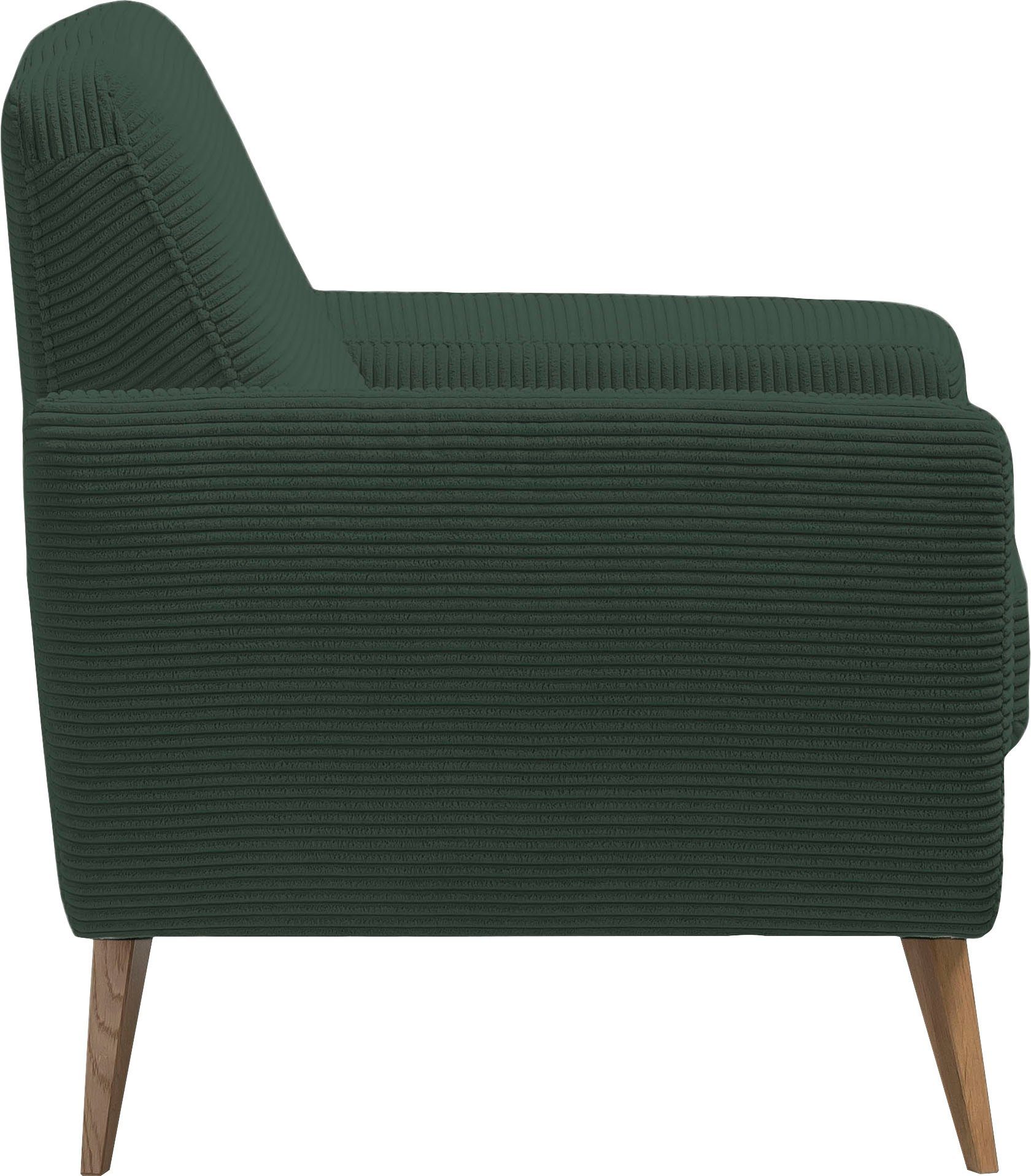 exxpo - sofa fashion Fauteuil Samso, loungestoel elegant en comfortabel, actuele cord bekleding