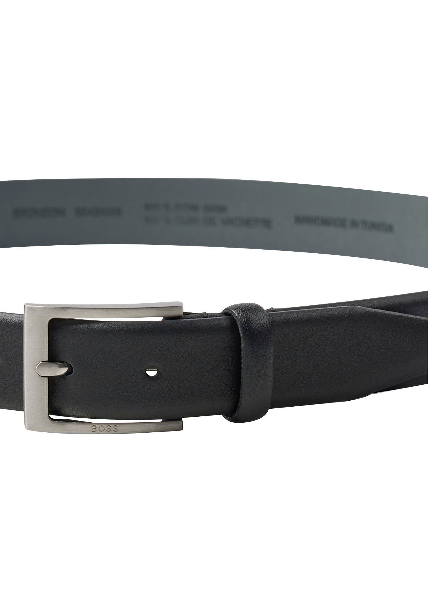 Boss Leren riem van nappaleer met logo-sluiting
