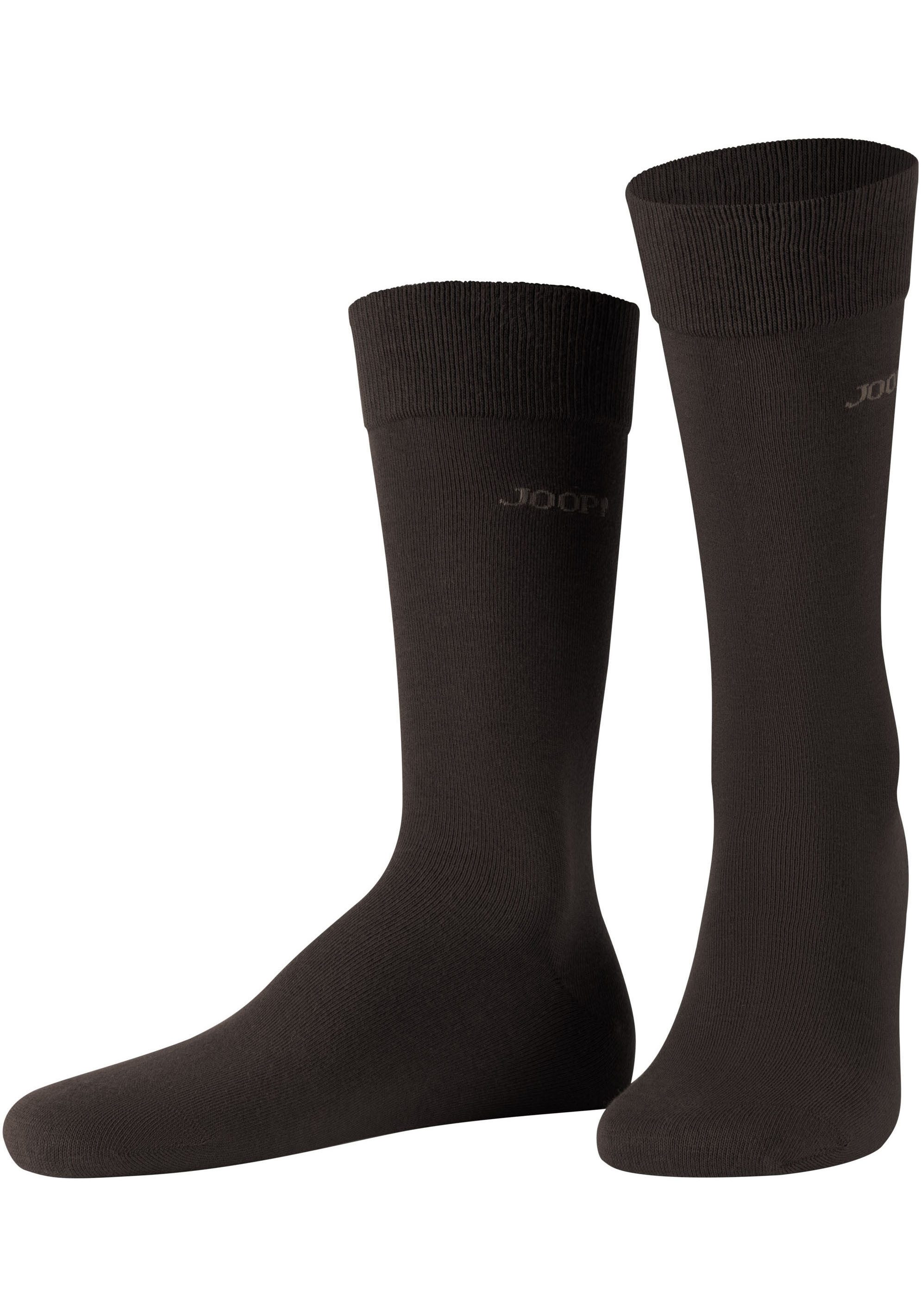 JOOP! Sokken Premium Essentials, versterkte hiel, duurzame teen (Set van 4)