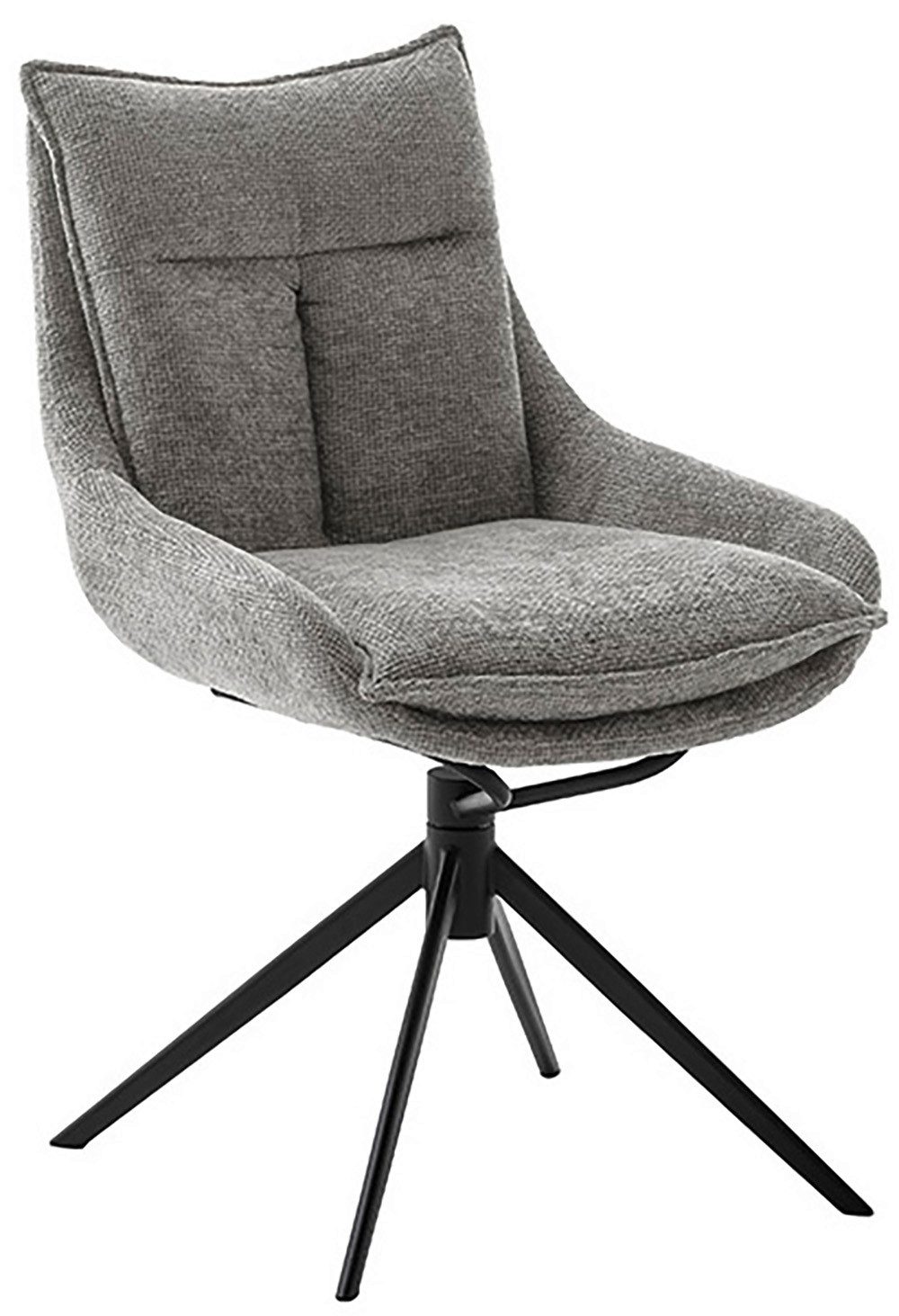 MCA furniture Eetkamerstoel (2-set), draaibaar 360°, draai- & schommelfunctie, belastbaarheid 120 kg