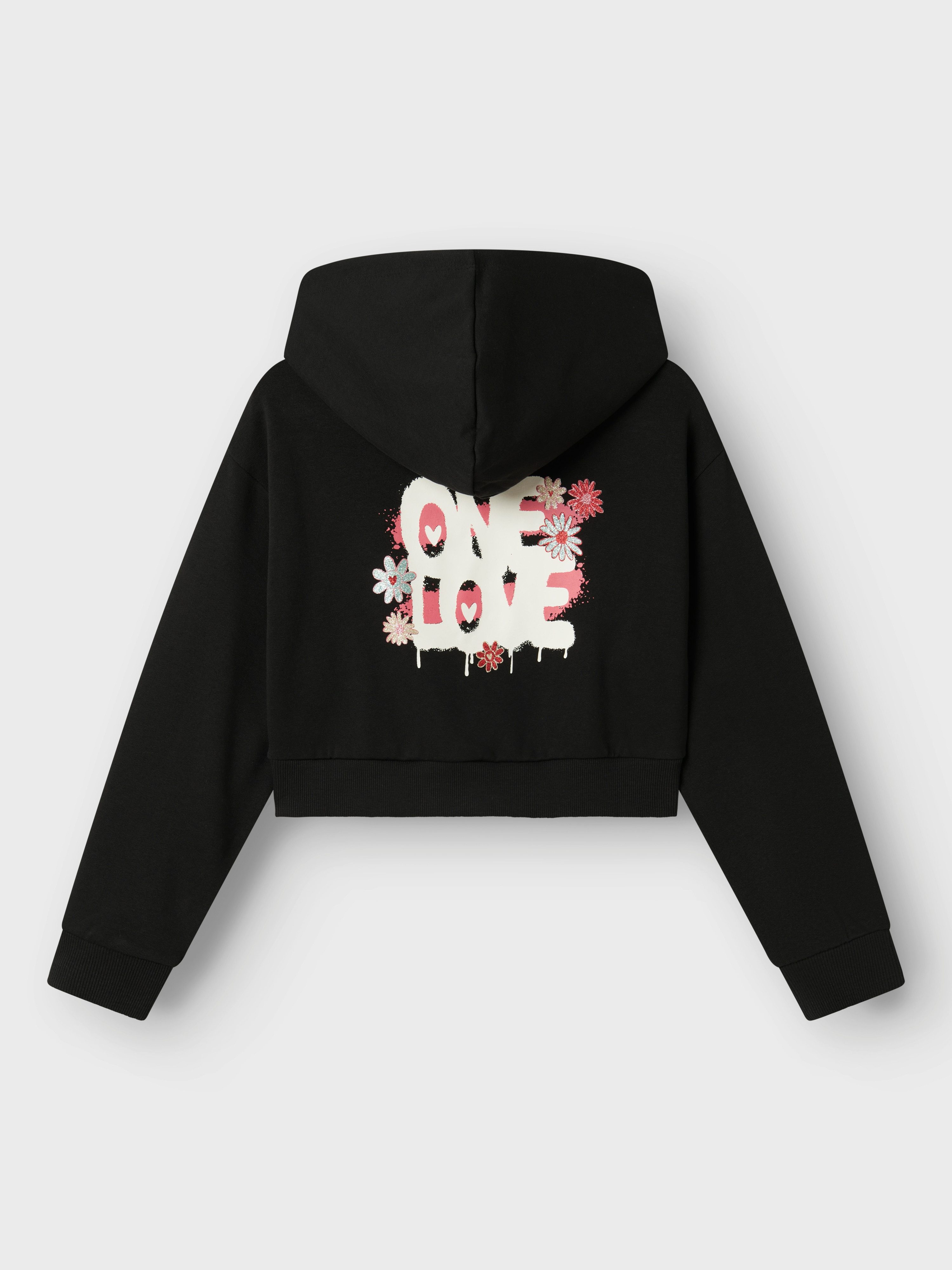 Name It Sweatshirt NKFKORY LS CROP BOXY SWE WH BRU PS NOOS