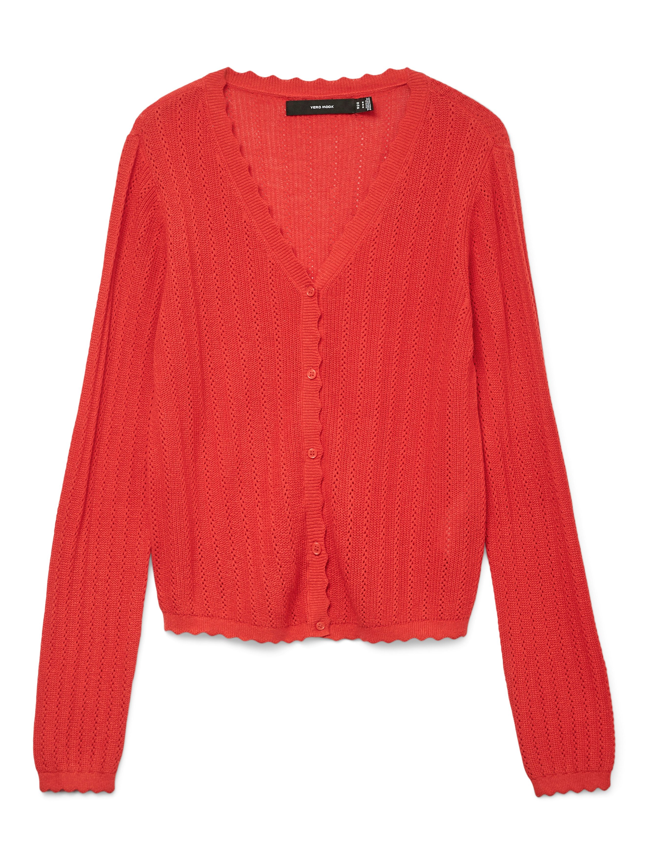 Vero Moda Vest VMLUXLIGHT POINTELLE LS V-HALS CARDIGAN