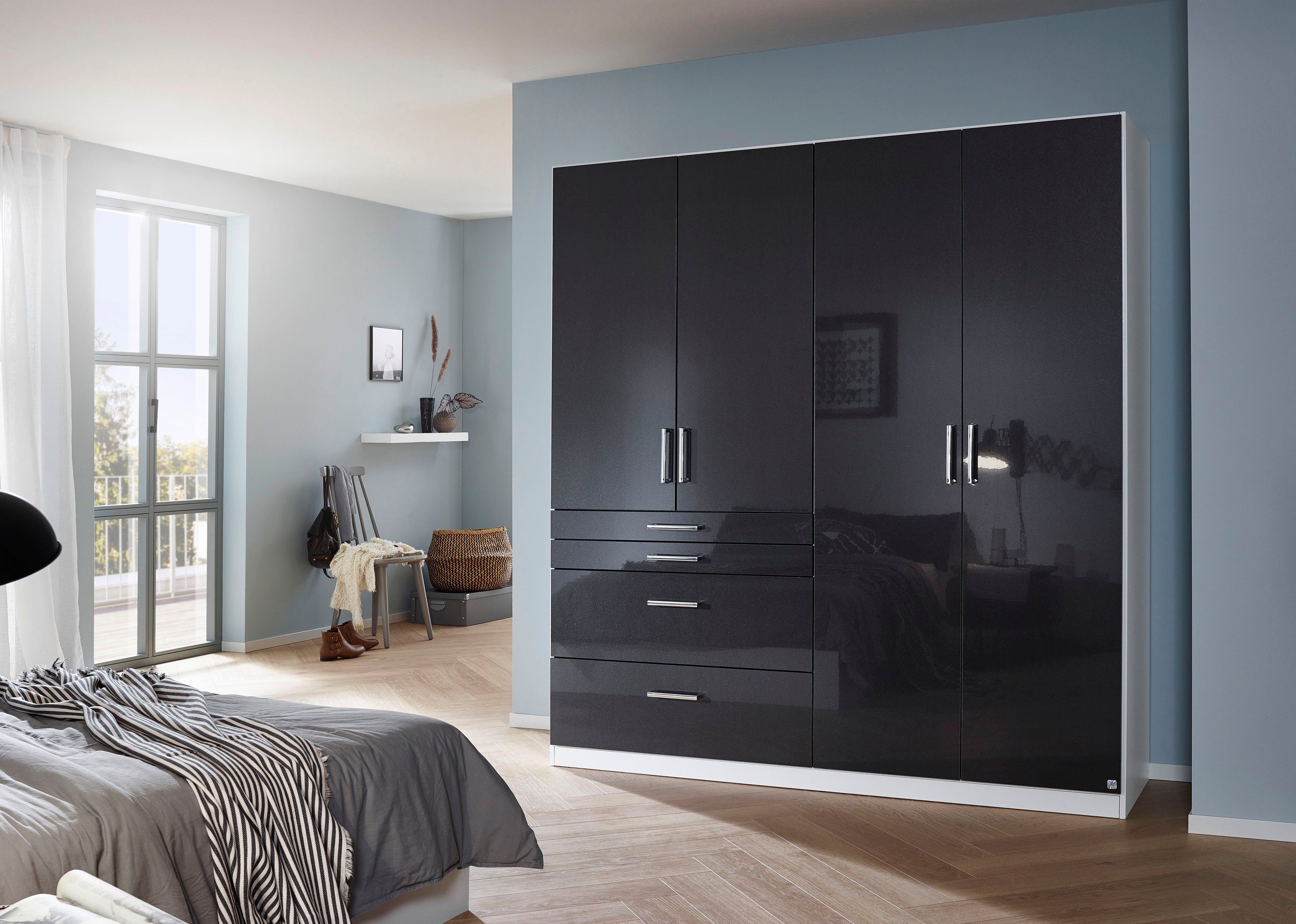 rauch Draaideurkast Kledingkast kast garderobe garderobekast topseller HOMBURG met veel opbergruimte, bovenste lade met indeling made in germany