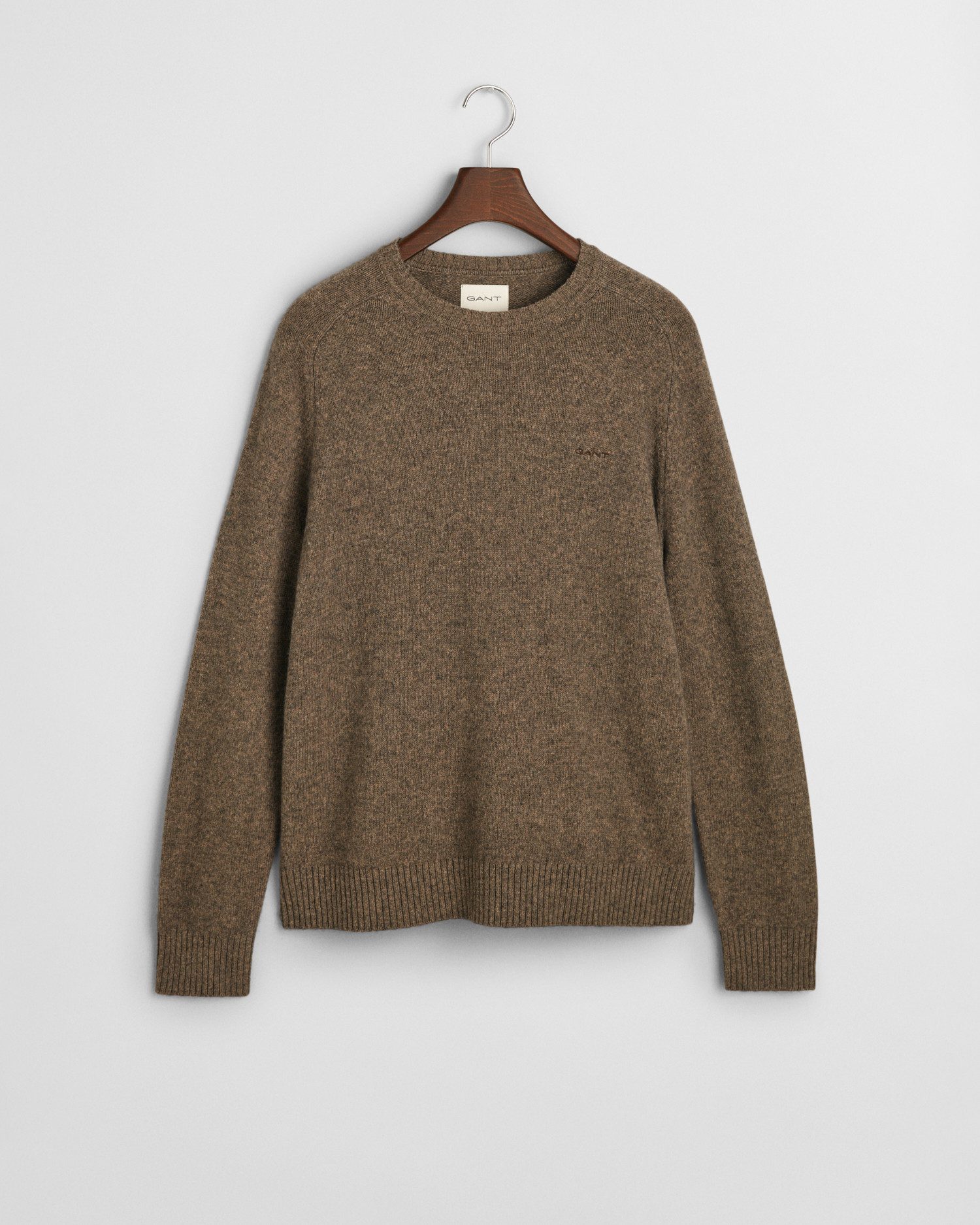Gant Trui met ronde hals WOOL BLEND C-NECK in gemêleerde look