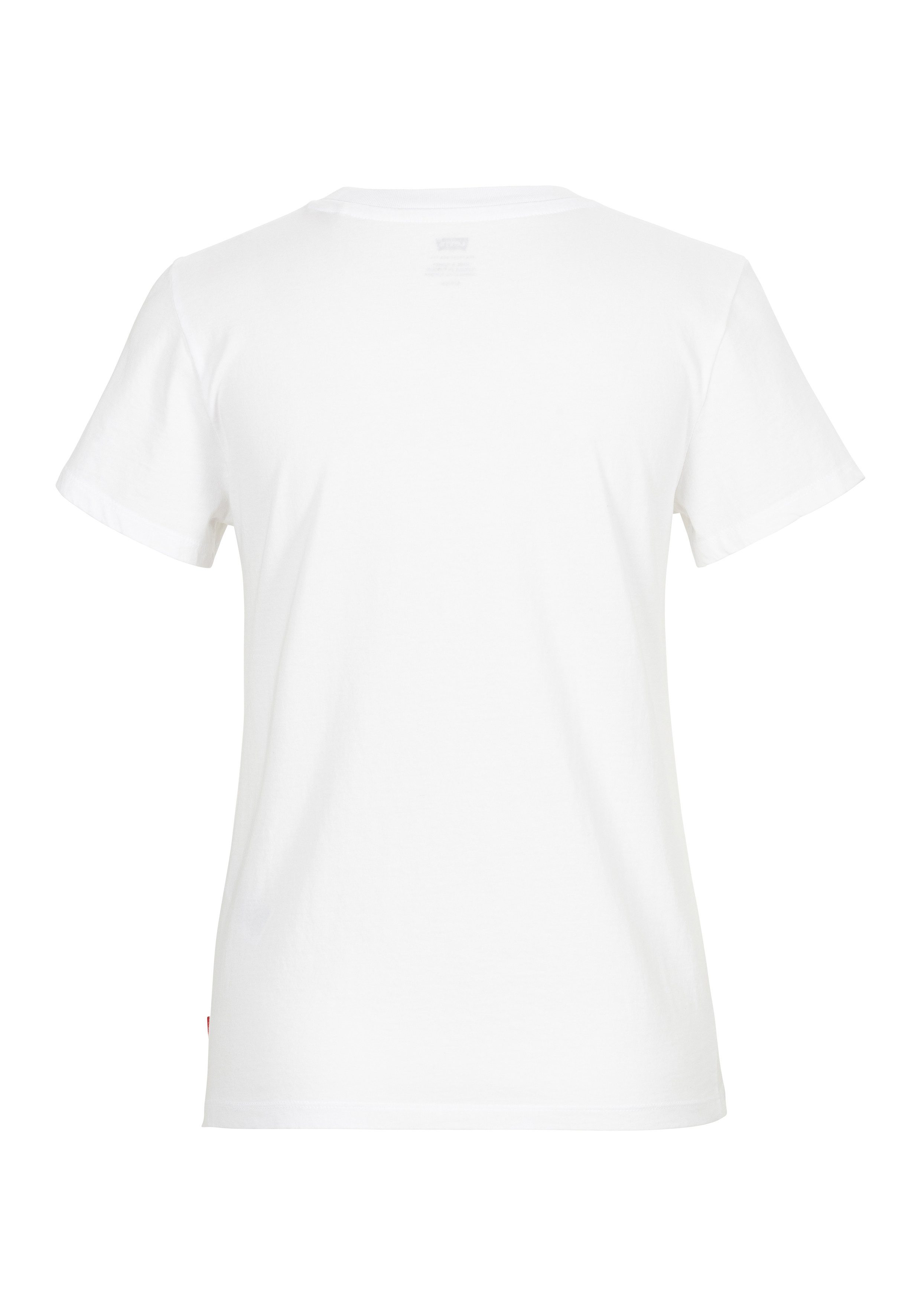 Levi's Shirt met ronde hals The Perfect Tee met logo in metallic-holoprint