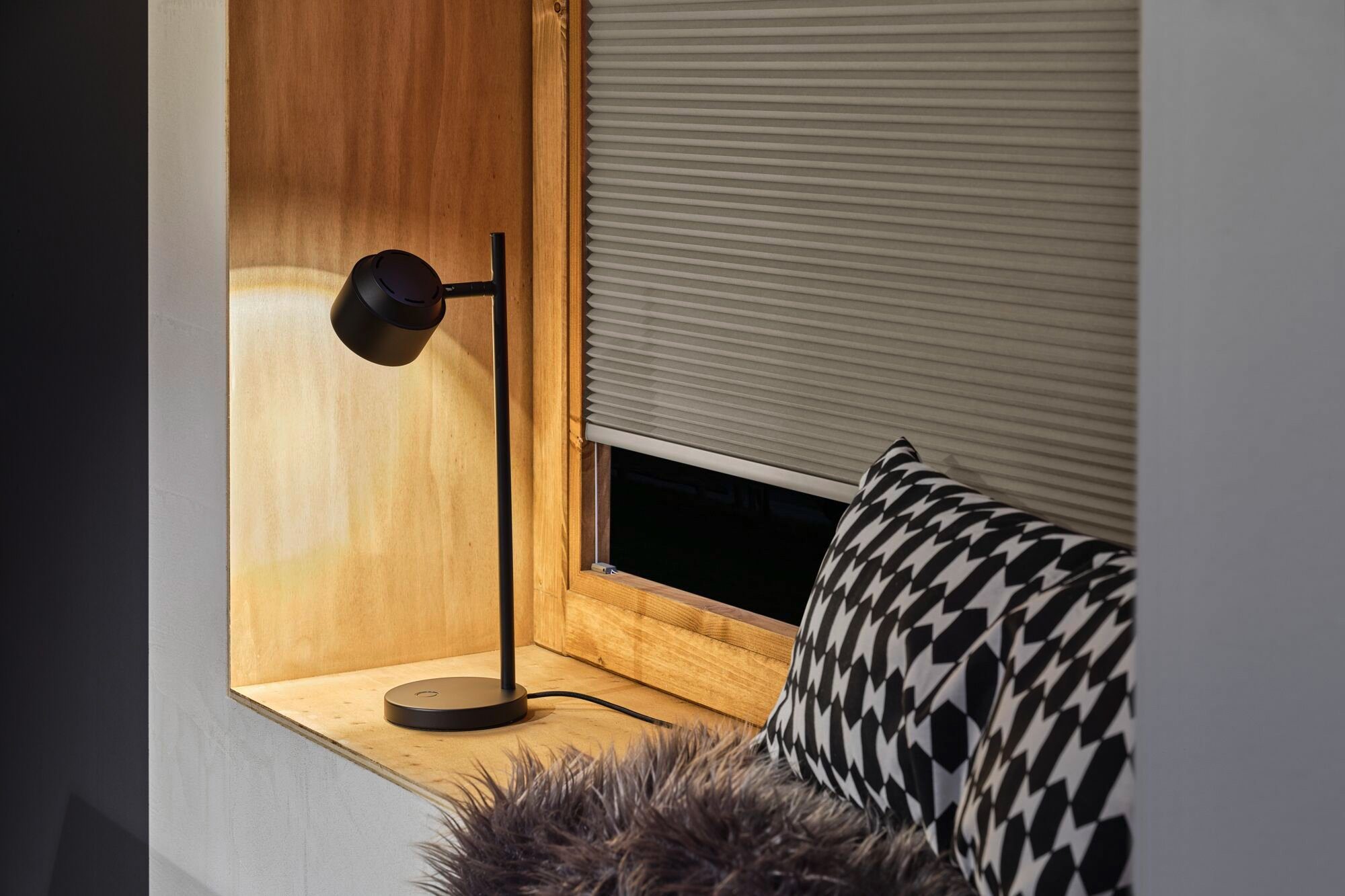 Paulmann Tafellamp Puric Pane LED, dimmable, black, aluminum (1 stuk)