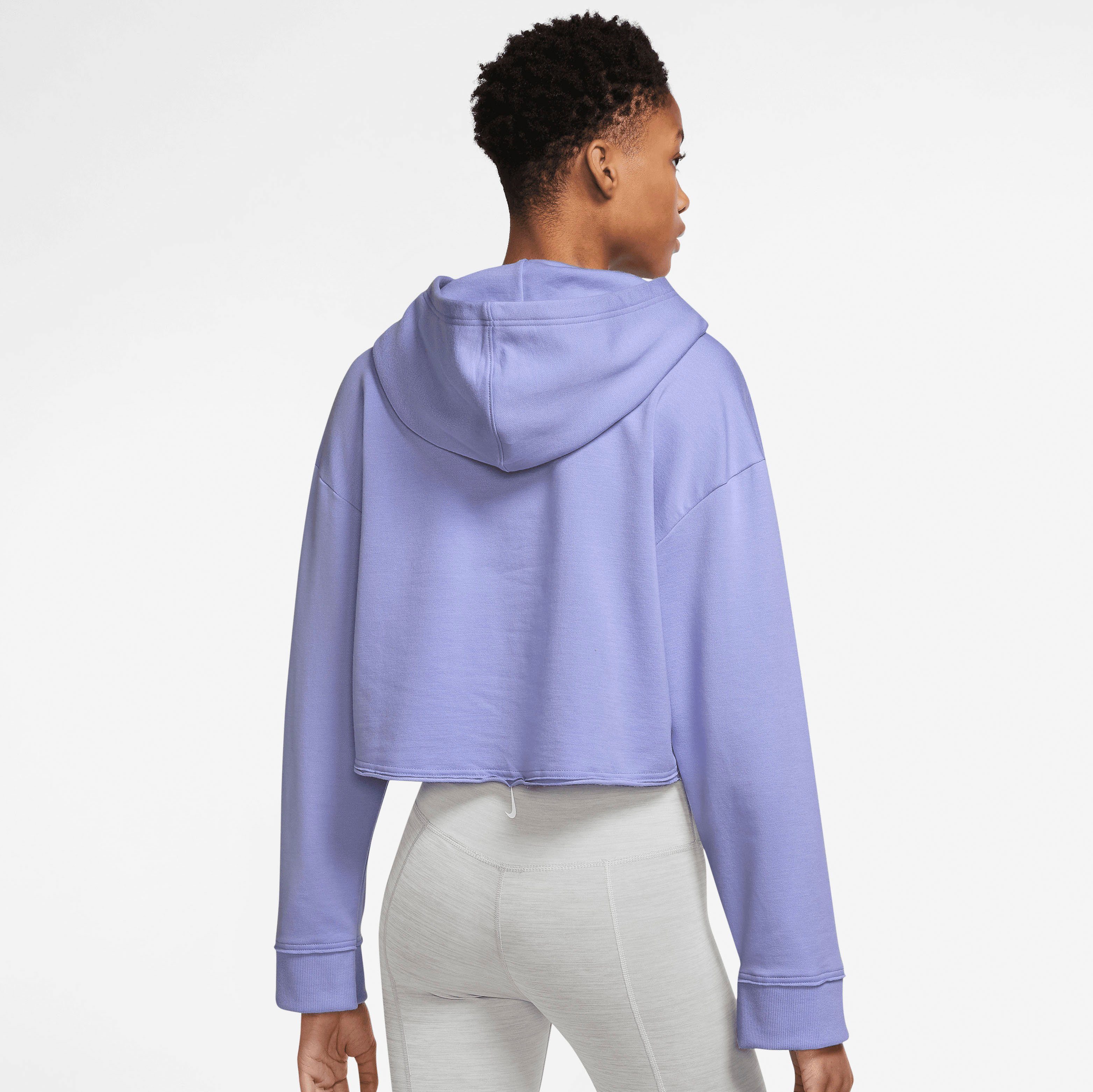 Nike Sweatshirt Yoga Luxe Women's Cropped Fleece Hoodie in de online shop