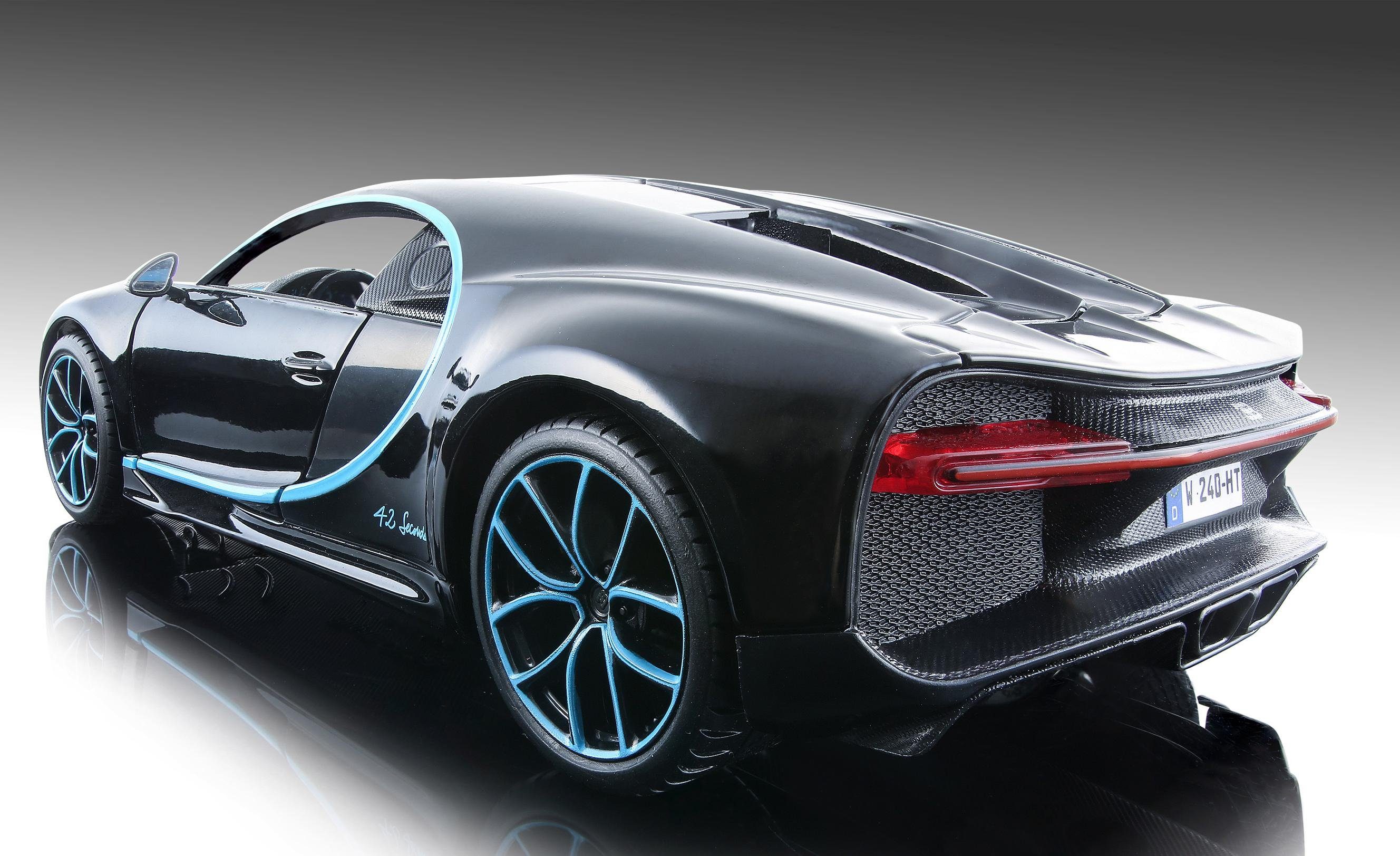 Maisto® Auto op schaal Bugatti Chiron, 1:24, zwart