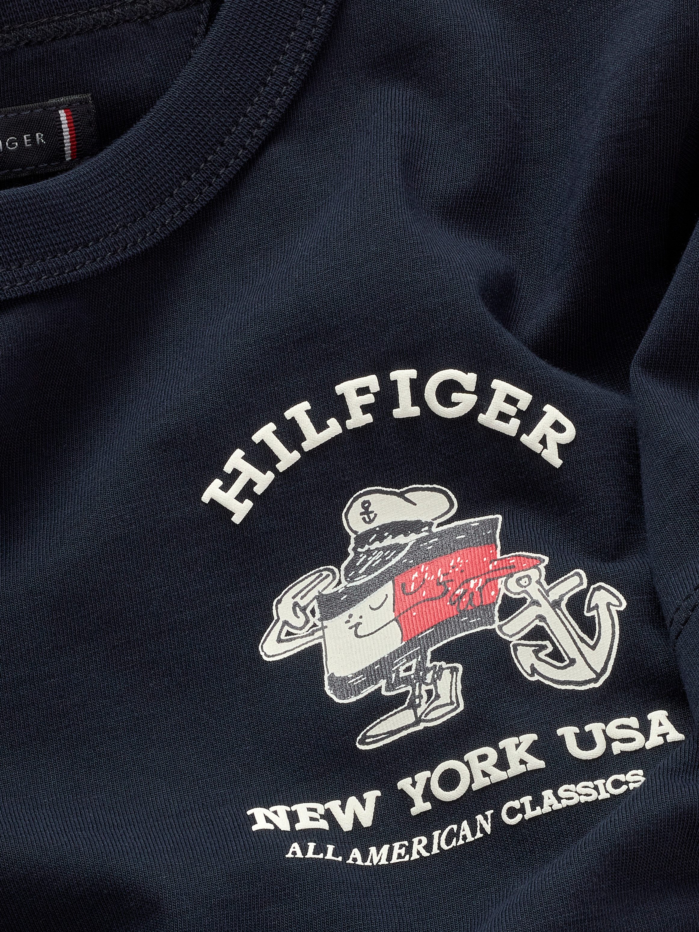 Tommy Hilfiger T-shirt FLAG FUN TEE SS met grafisch logo