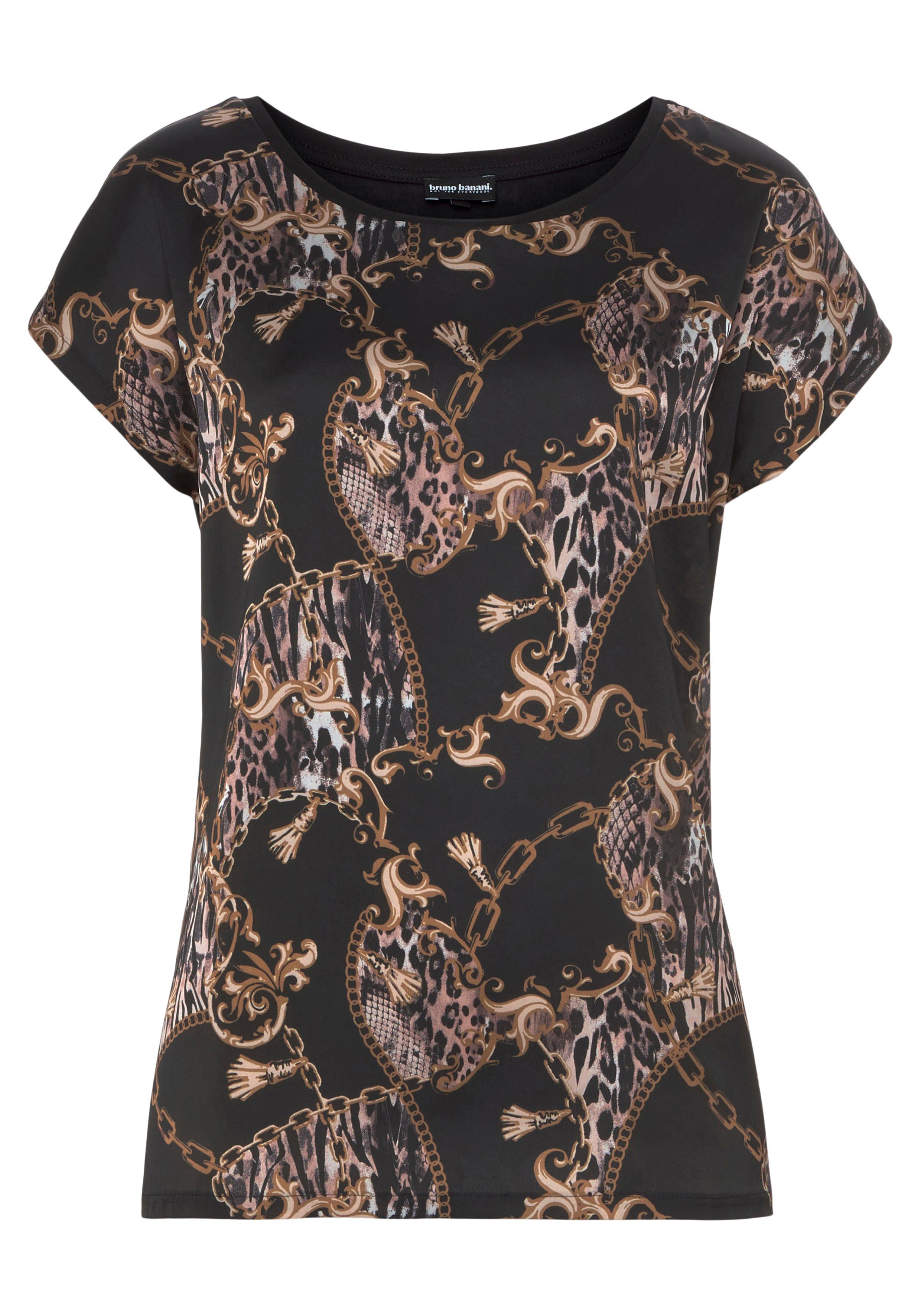 Bruno Banani Shirtblouse met verschillende prints op de voorkant nieuwe kleuren