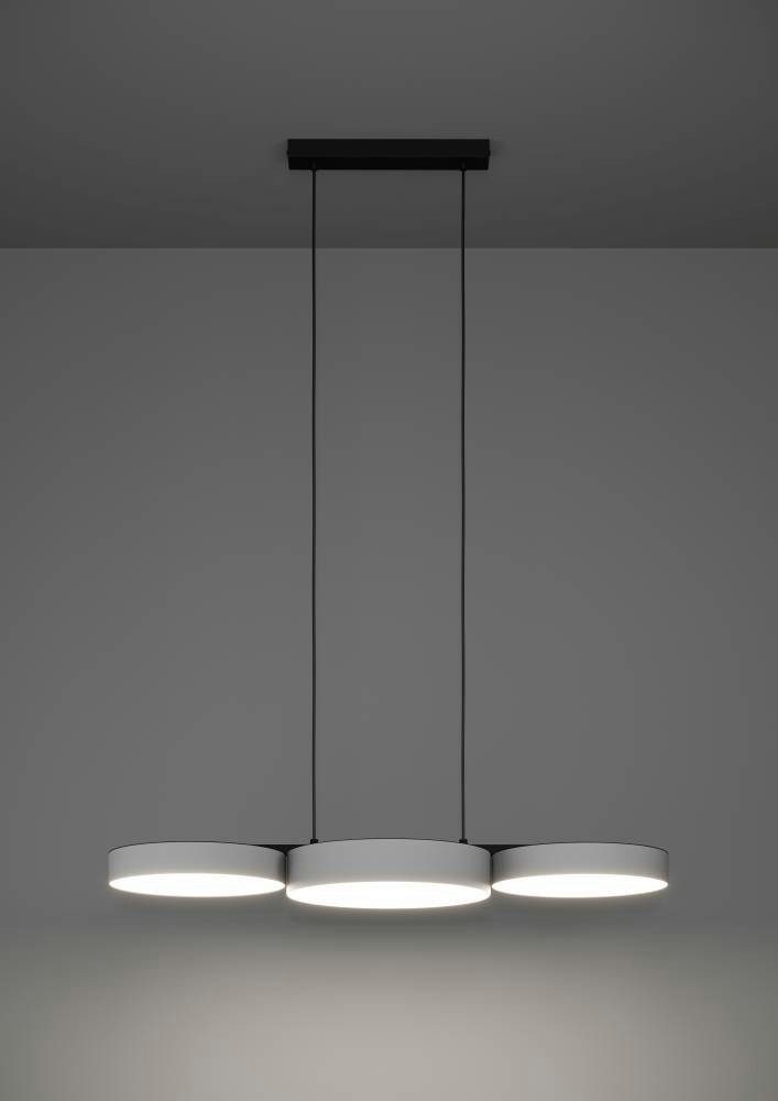 EGLO Hanglamp BARBANO-Z hanglamp, grijs wit, ZigBee 3.0, disco-modus, timer (1 stuk)