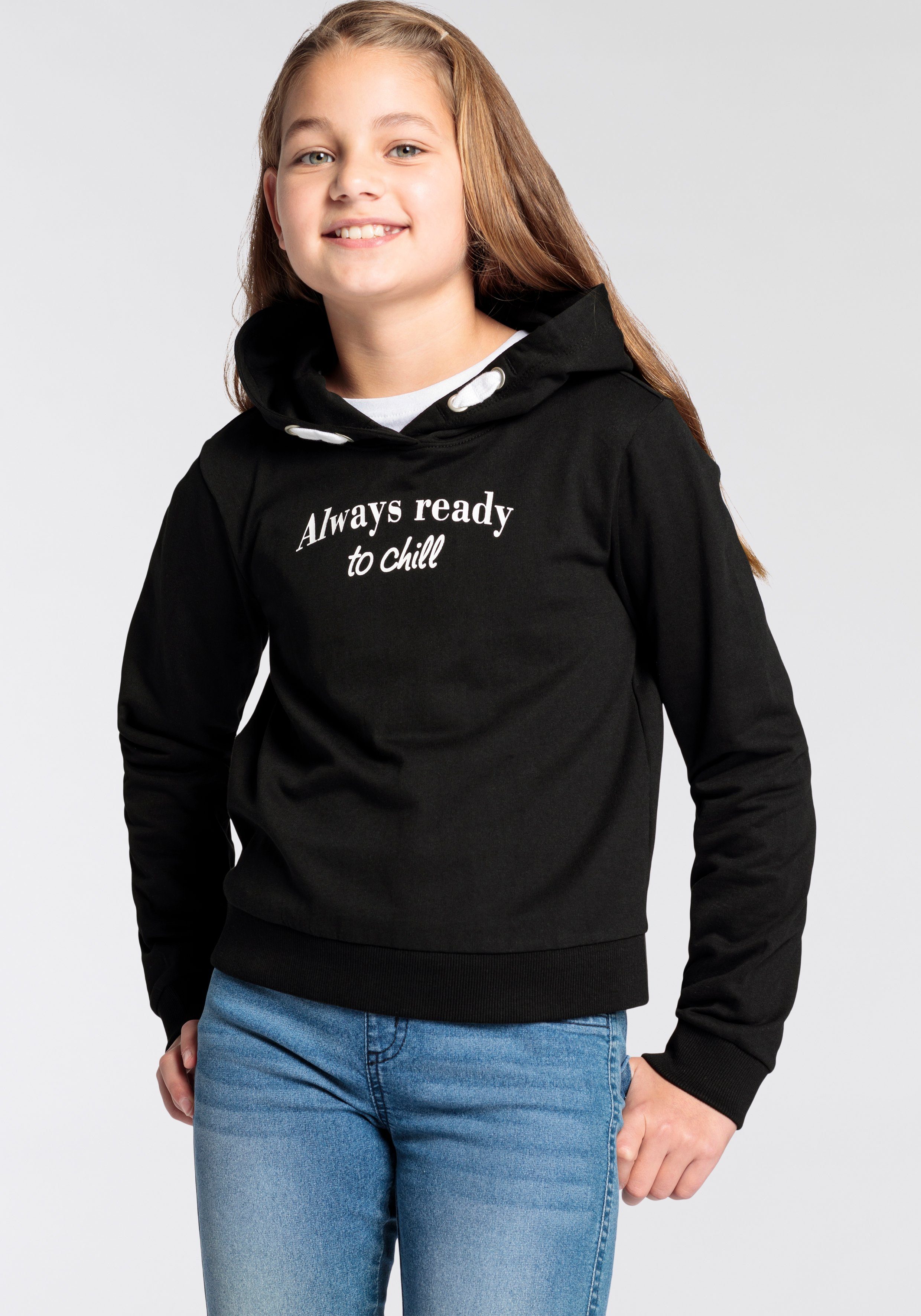 KIDSWORLD Hoodie ALLWAYS READY TO CHILL