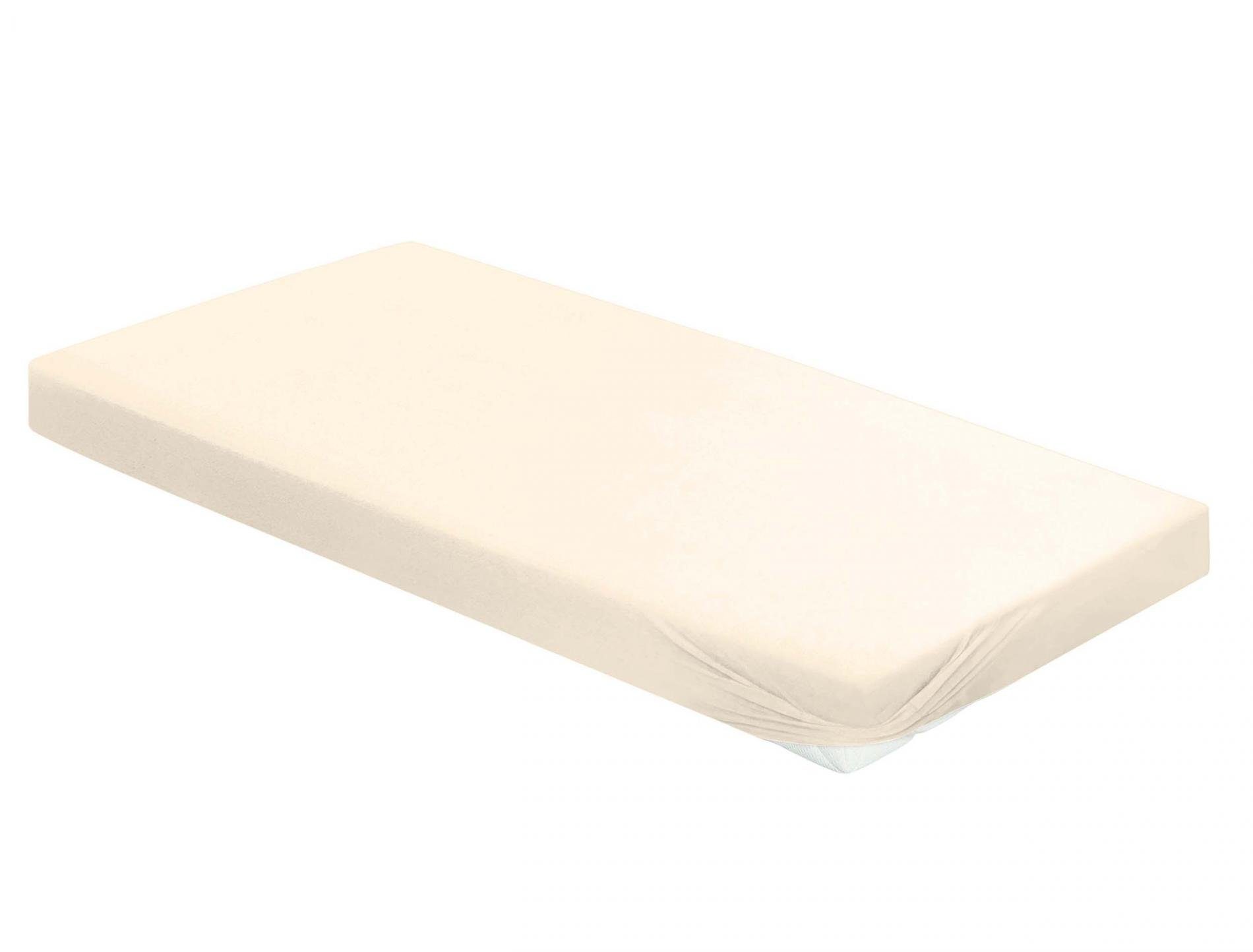 Irisette Hoeslaken Orion 9 zachte frotté stretch, voor matrassen tot 25 cm hoogte (1 stuk) hoeslakens beige