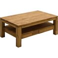 mca furniture salontafel salontafel massief hout met laden bruin