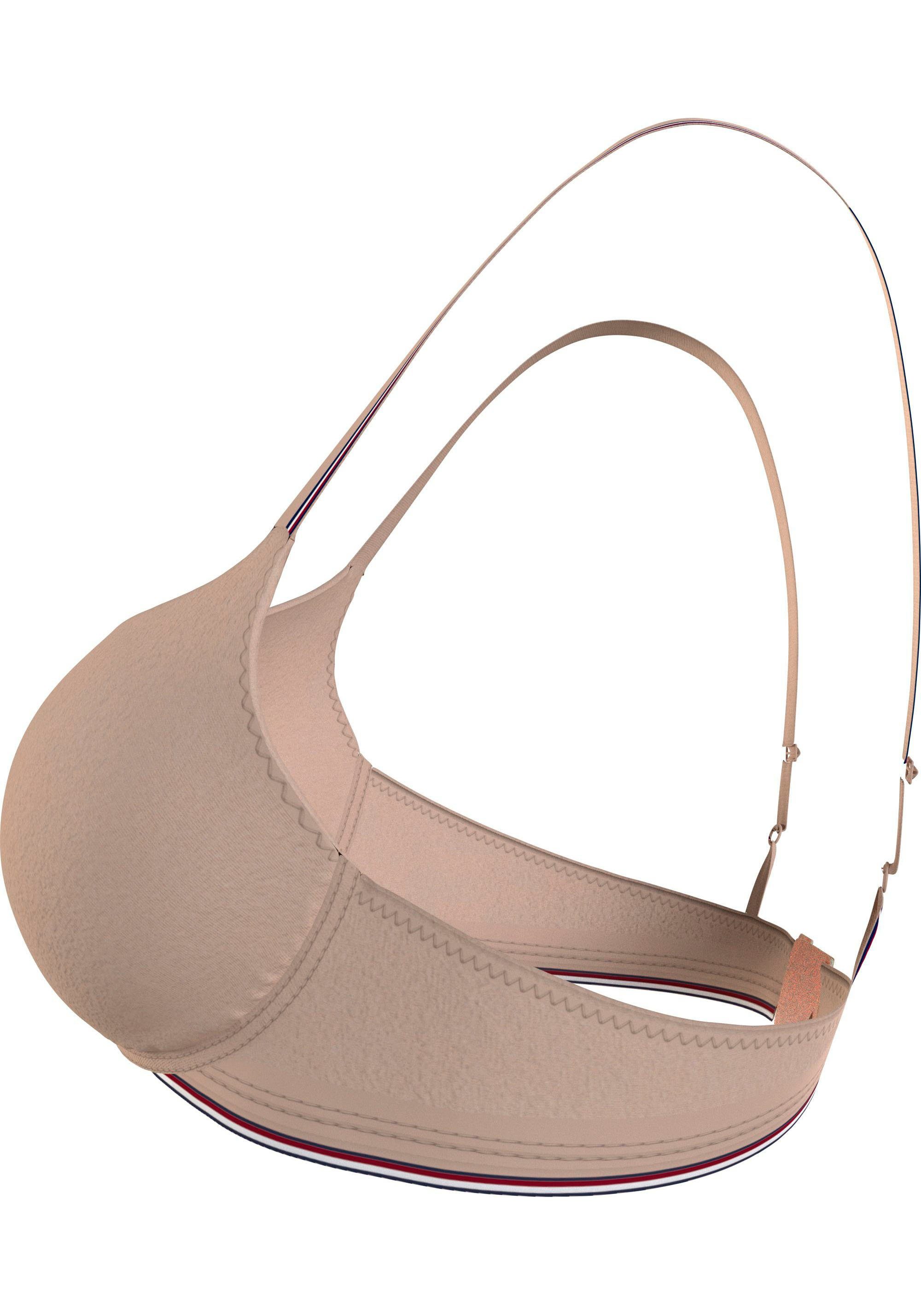 Tommy Hilfiger Underwear Bh zonder beugels DEMI-BRA met tommy hilfiger merkdetails
