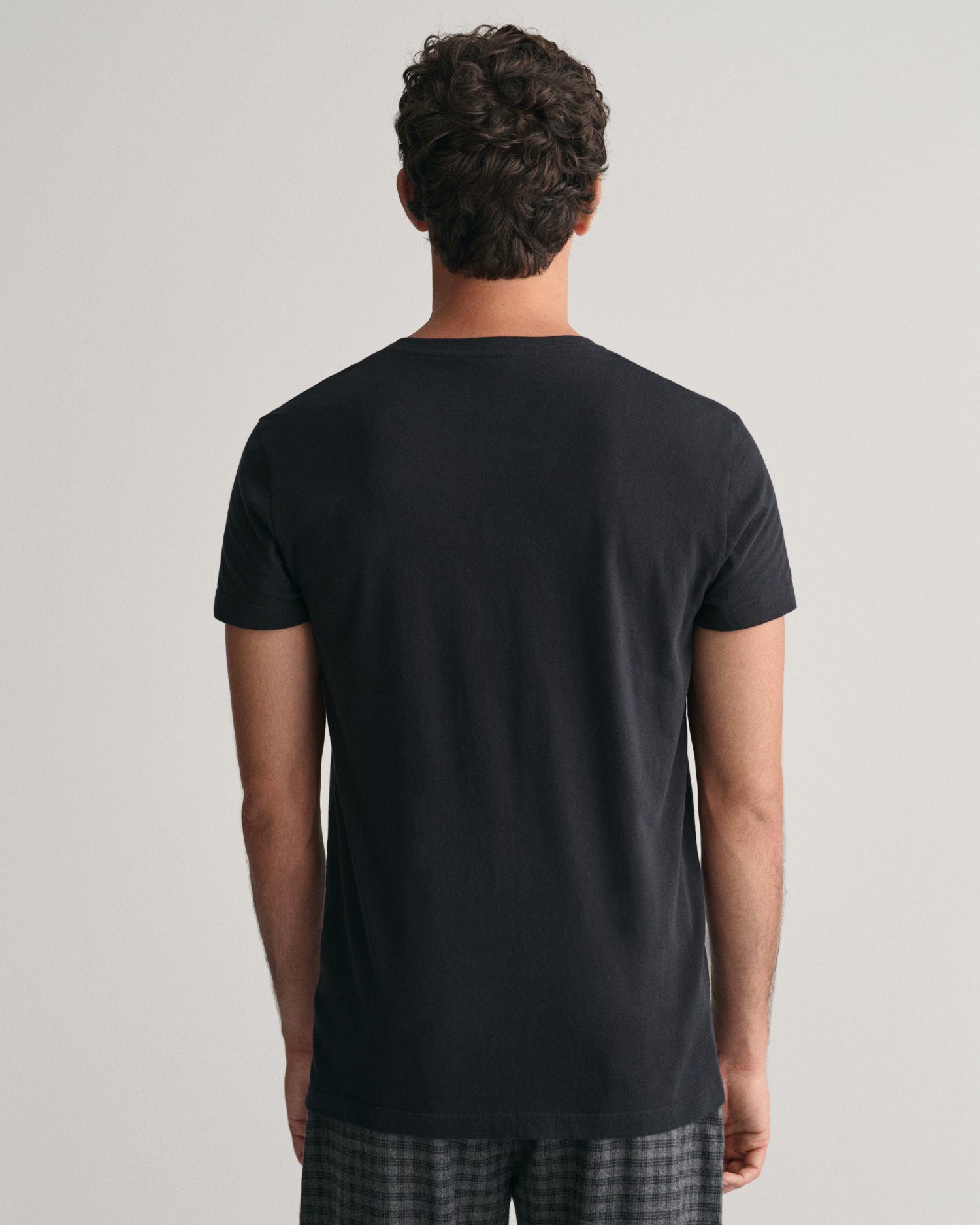 Gant T-shirt C-NECK T-SHIRT 2-PACK van bijzonder zacht materiaal (2-delig)