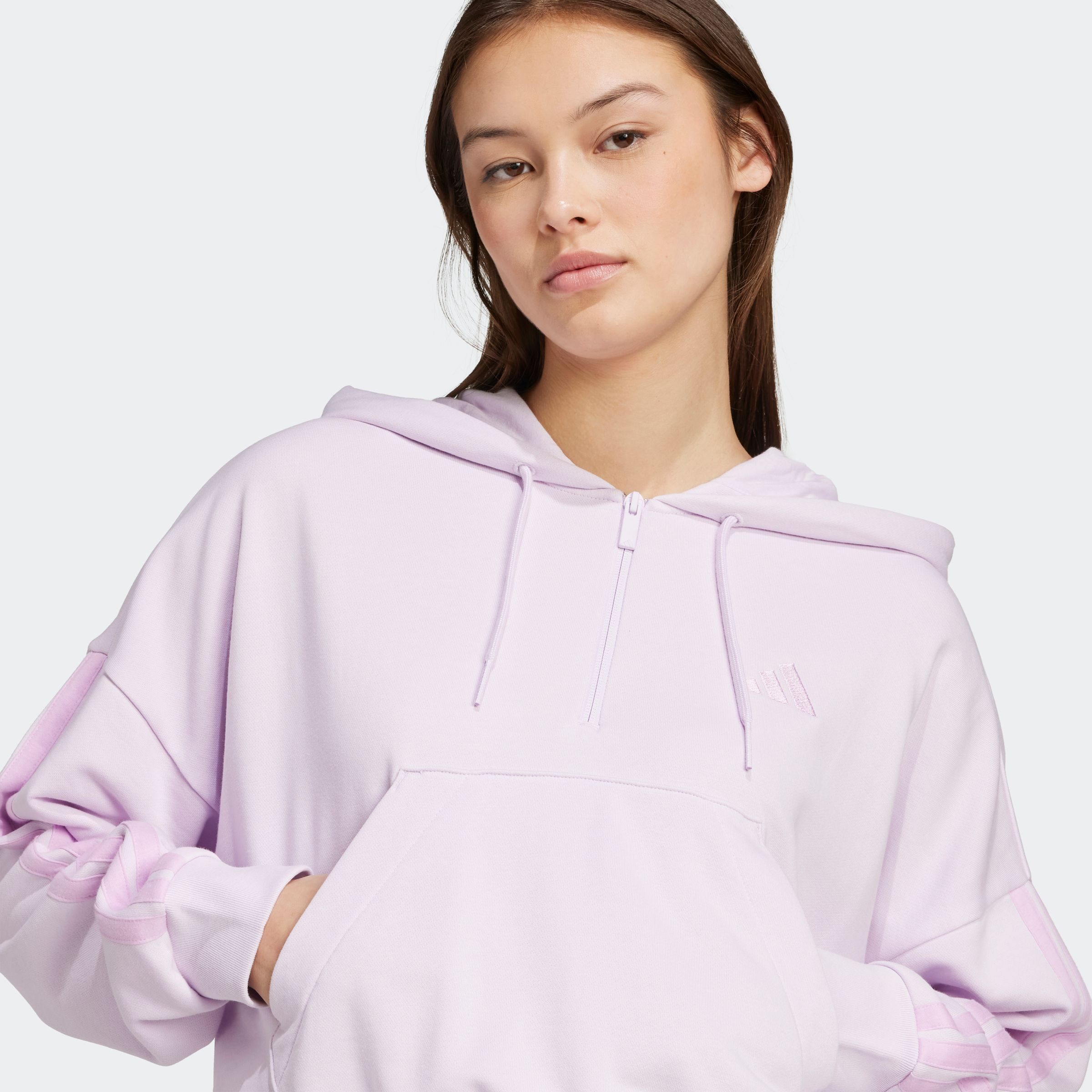adidas Sportswear Hoodie W 3S FT QZ HD