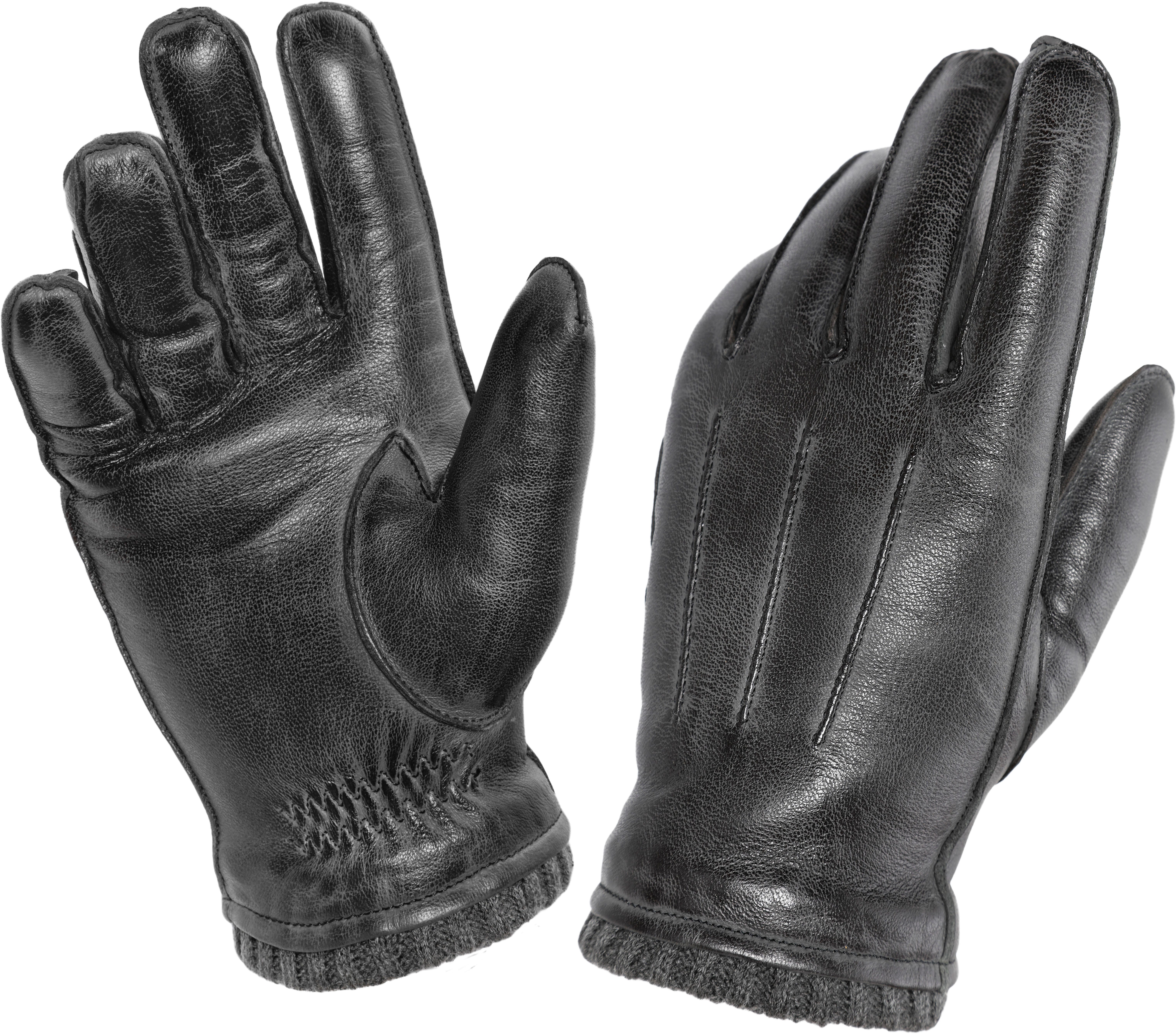 PEARLWOOD Leren handschoenen Wilson Vintage look door waxafwerking
