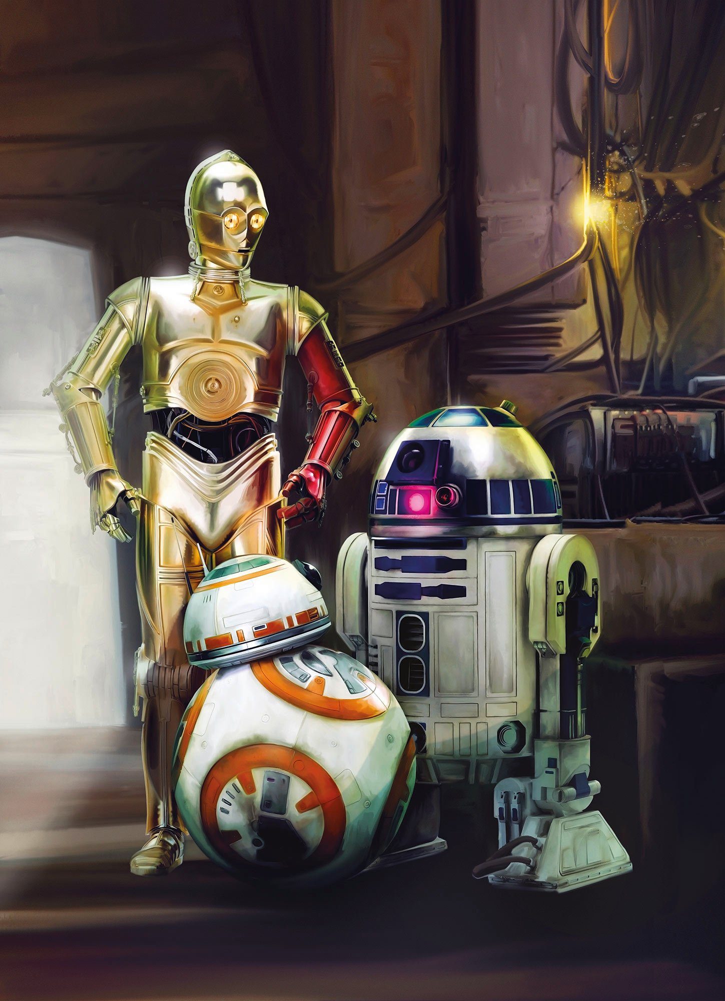 Fotobehang “Star Wars” Three Droids