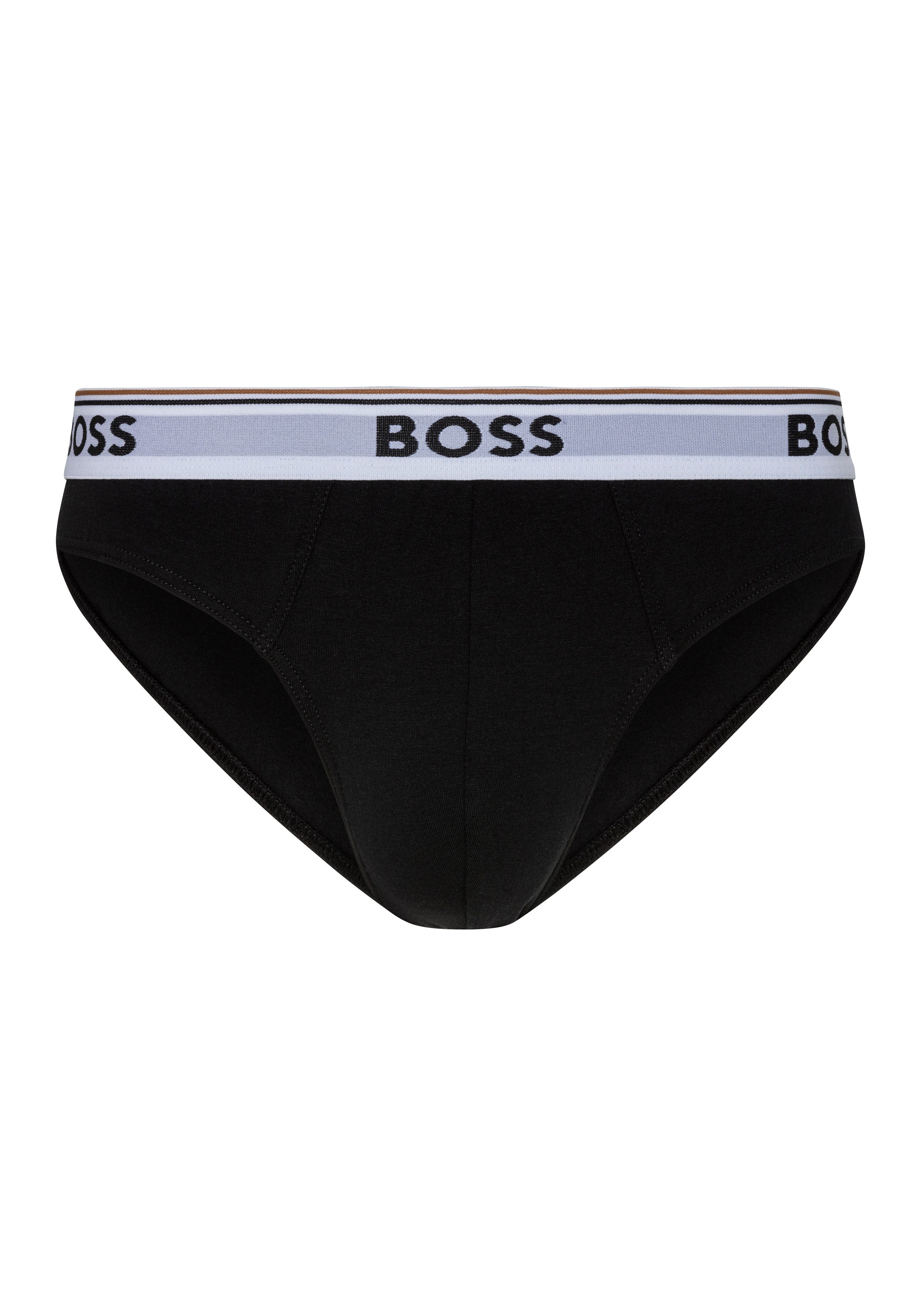 BOSS Slip Brief 3P Power met boss-opdruk (set, 3 stuks)
