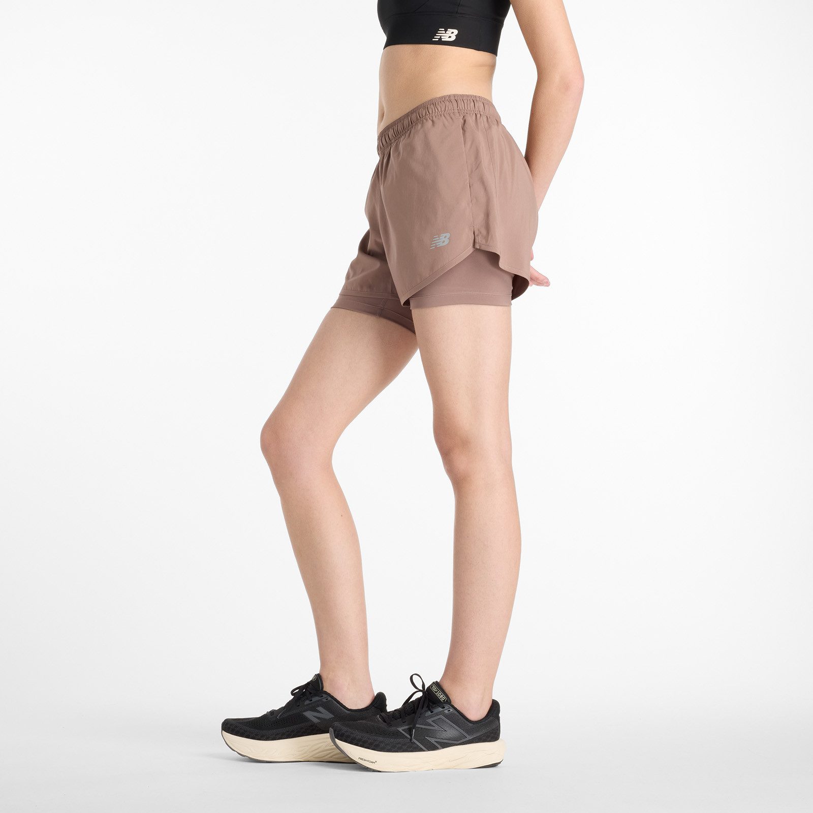 New Balance Runningshort Sport Essentials 2-in-1hort 3" EARTHHADOW