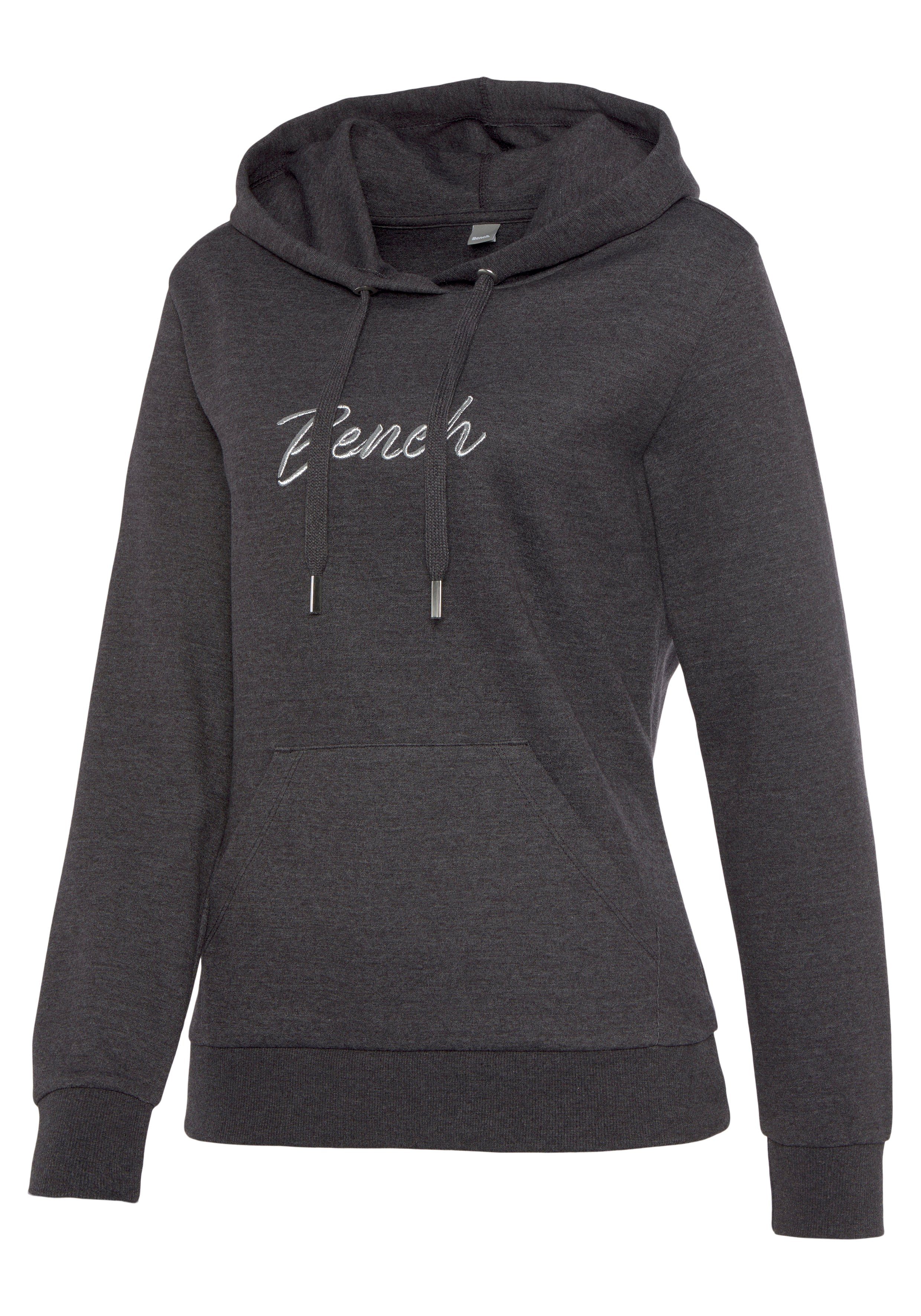 Bench. Loungewear Hoodie -lounge hoodie- met glanzende logo-borduurwerk, loungewear, loungepak