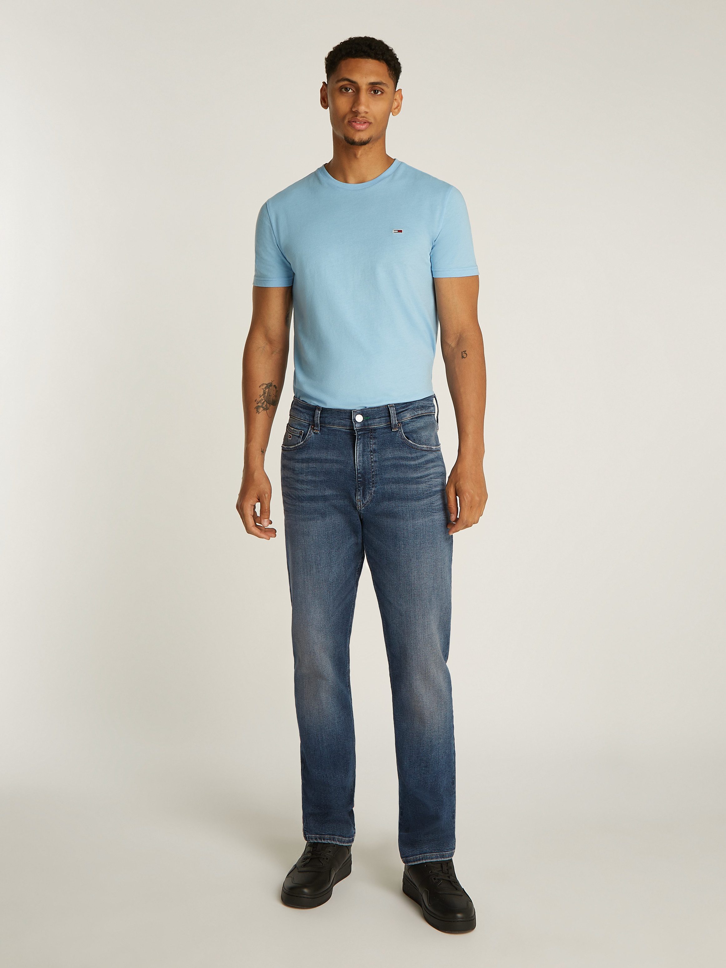 TOMMY JEANS Slim fit jeans RYAN SLIM STRAIGHT met gestempeld logo