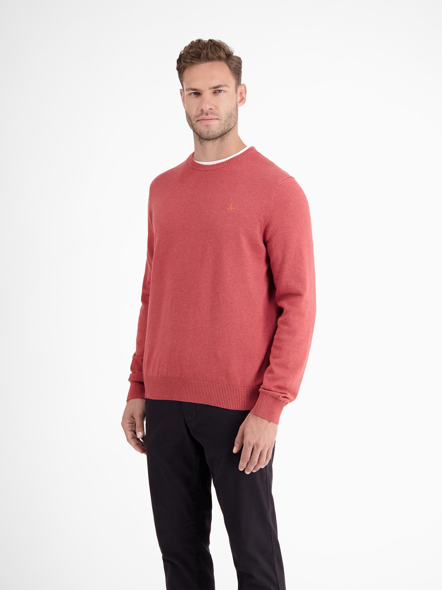 Lerros Gebreide trui LERROS crewneck gebreide pullover