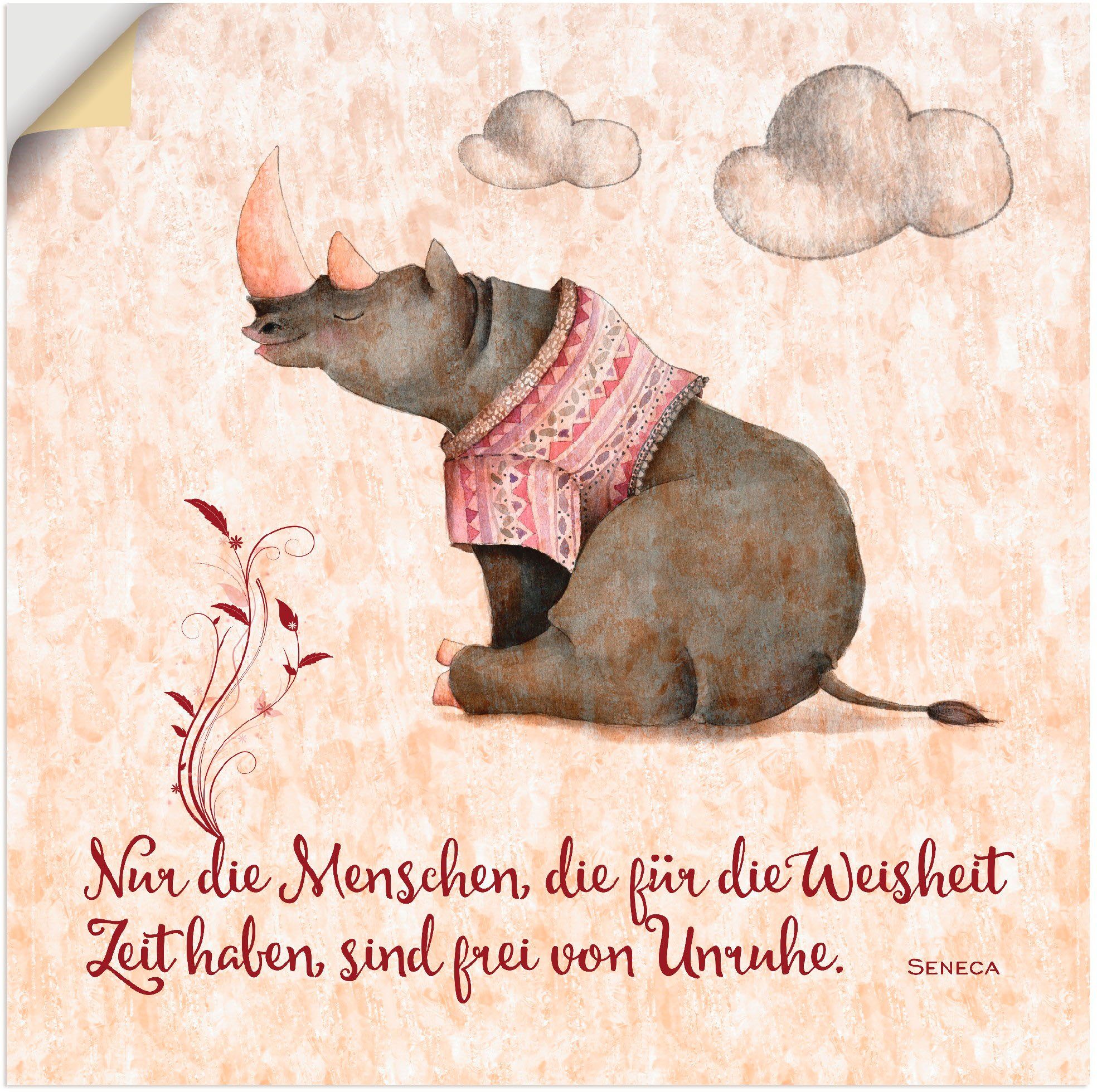 Artland artprint Lebensweisheit Zeit