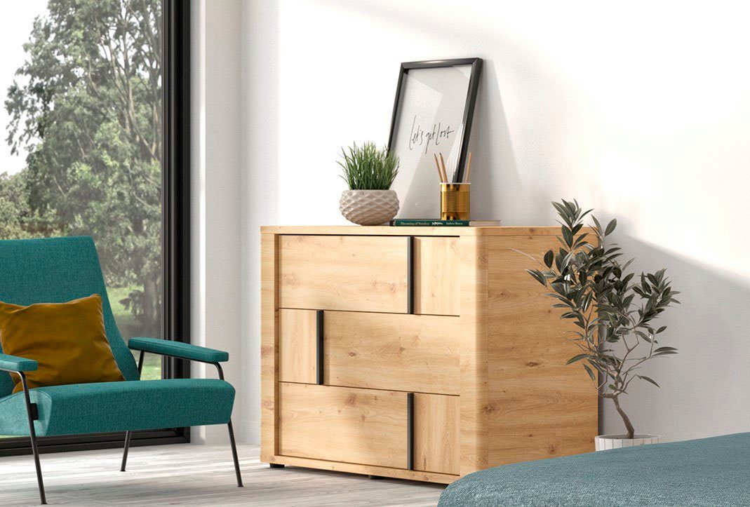 Gami Ladekast Confidence gemaakt van grenen hout commodes & ladekasten bruin