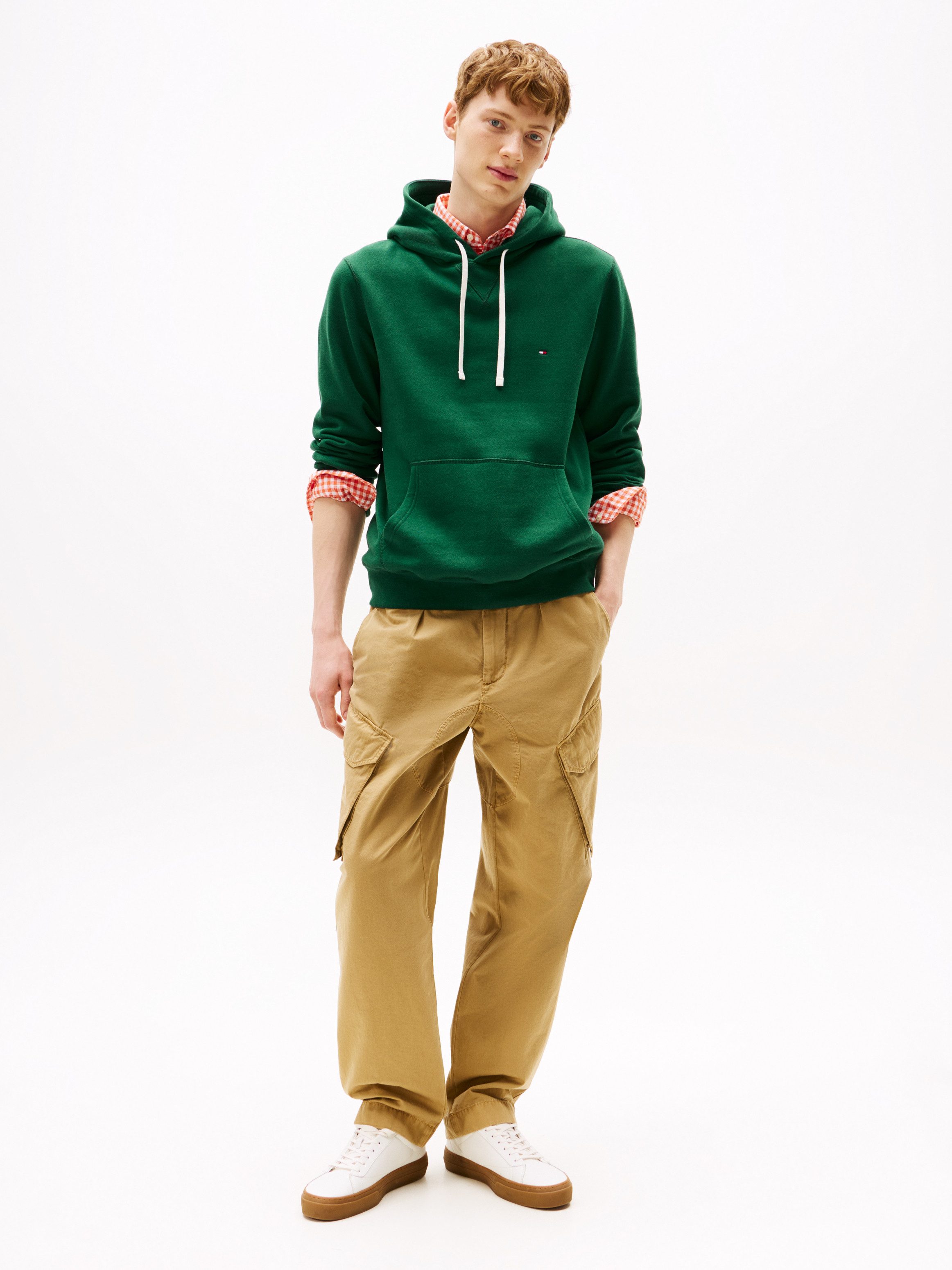 Tommy Hilfiger Hoodie ESS SEASONAL FLEECE HOODY met capuchon en kangoeroezak
