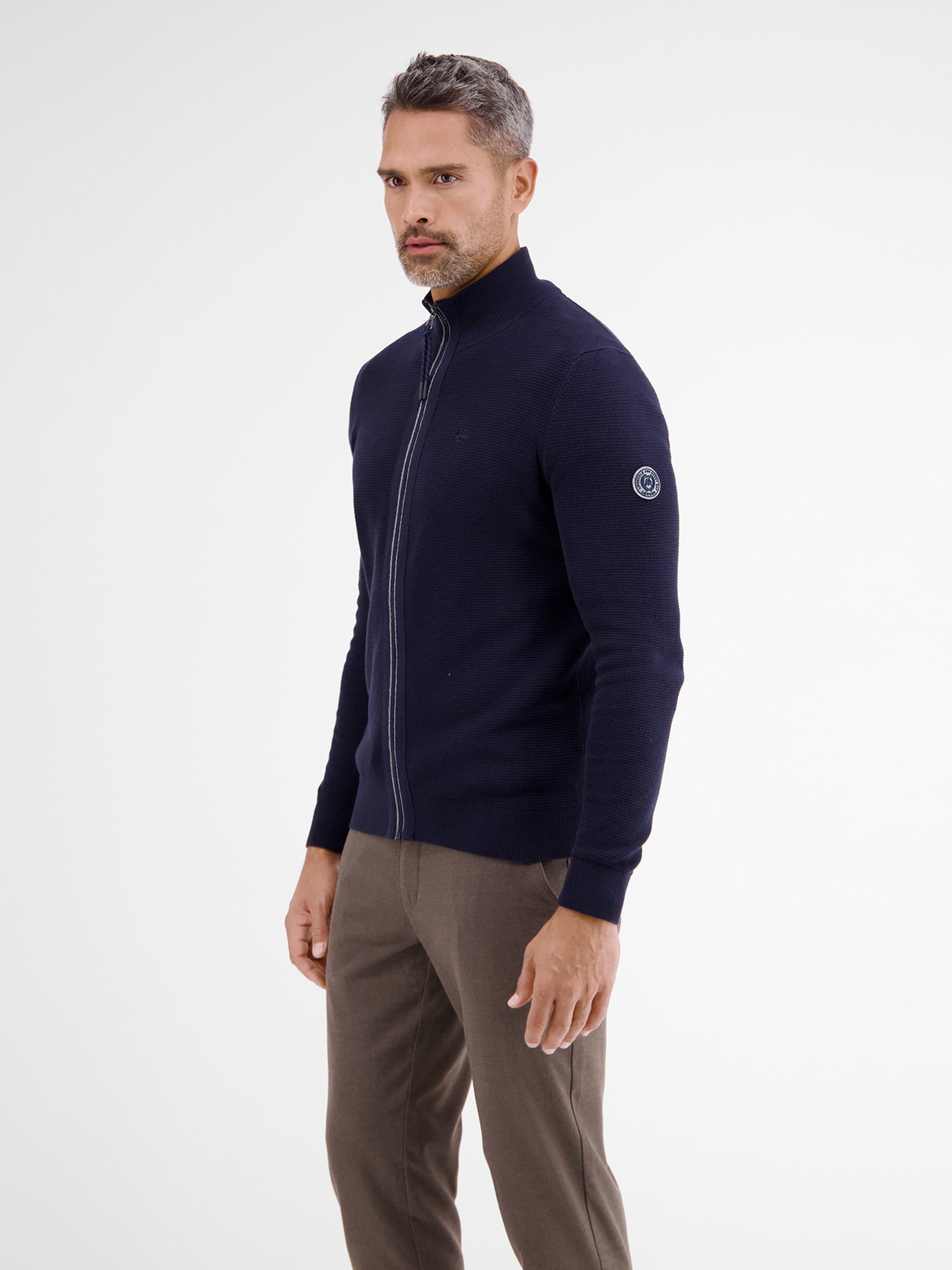 Lerros Vest LERROS sportieve brei jack in structuurlook