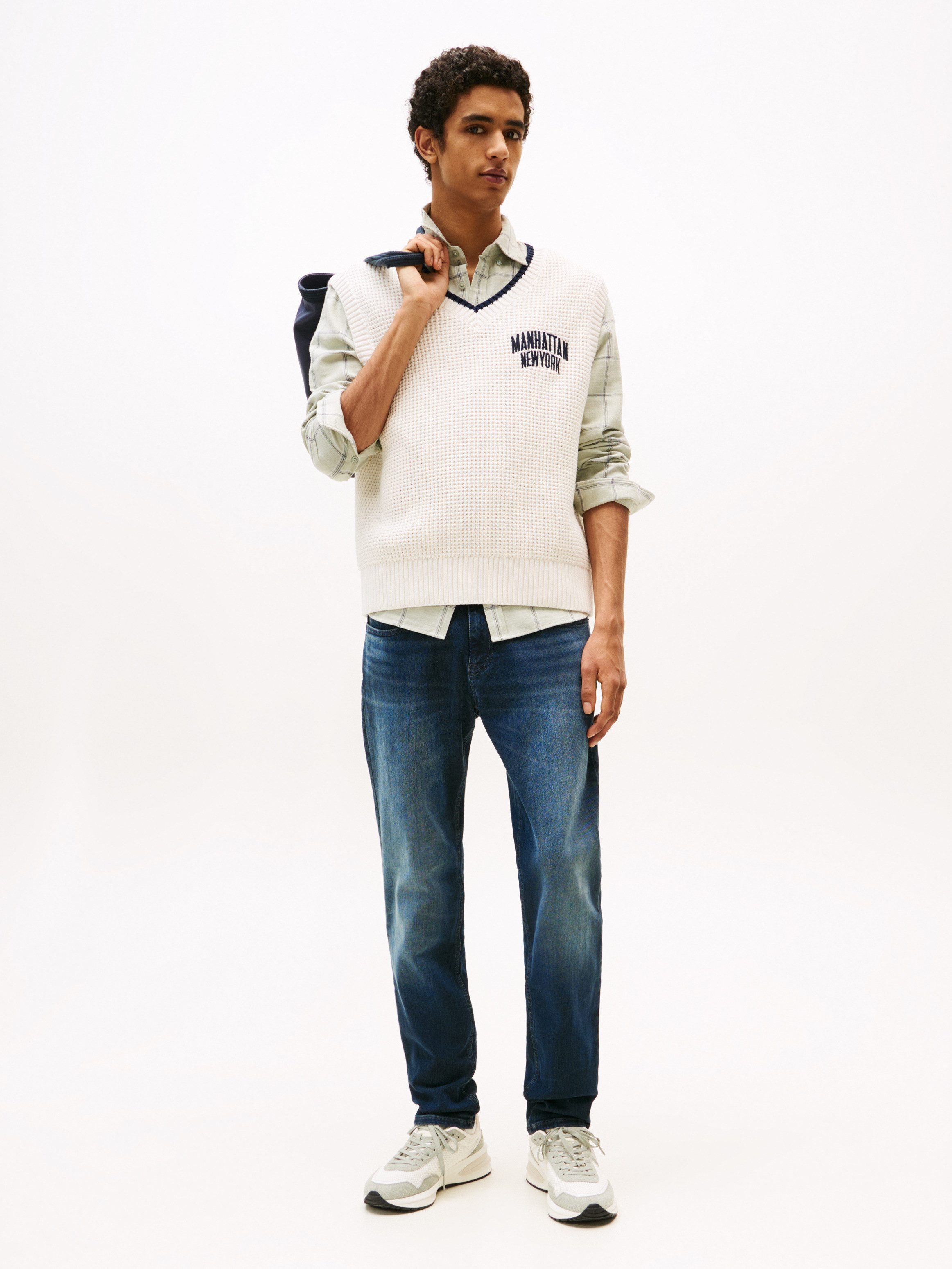 TOMMY JEANS Slim fit jeans SCANTON SLIM met gestempeld logo