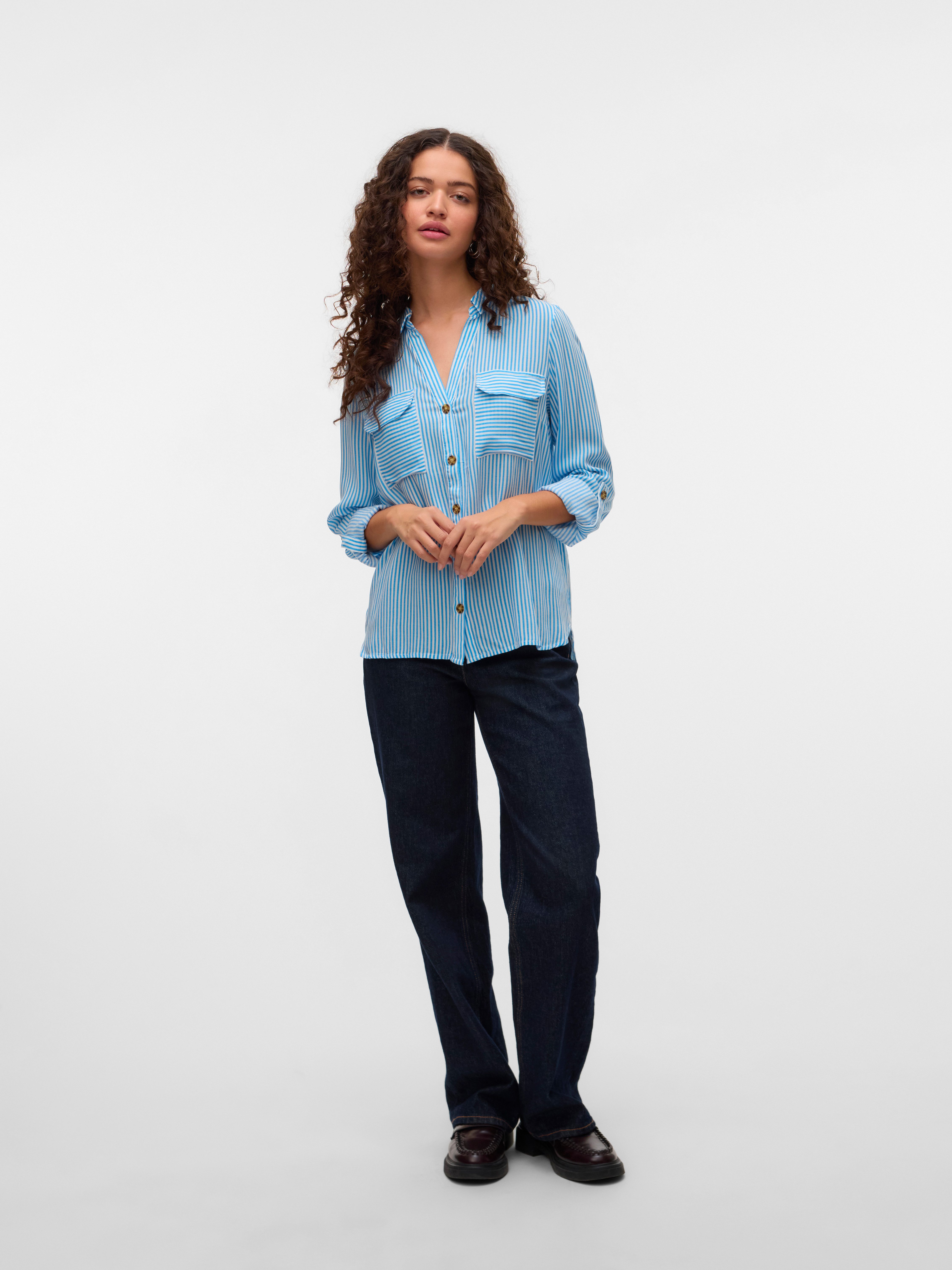Vero Moda Overhemdblouse VMBUMPY L S SHIRT NEW WVN GA NOOS